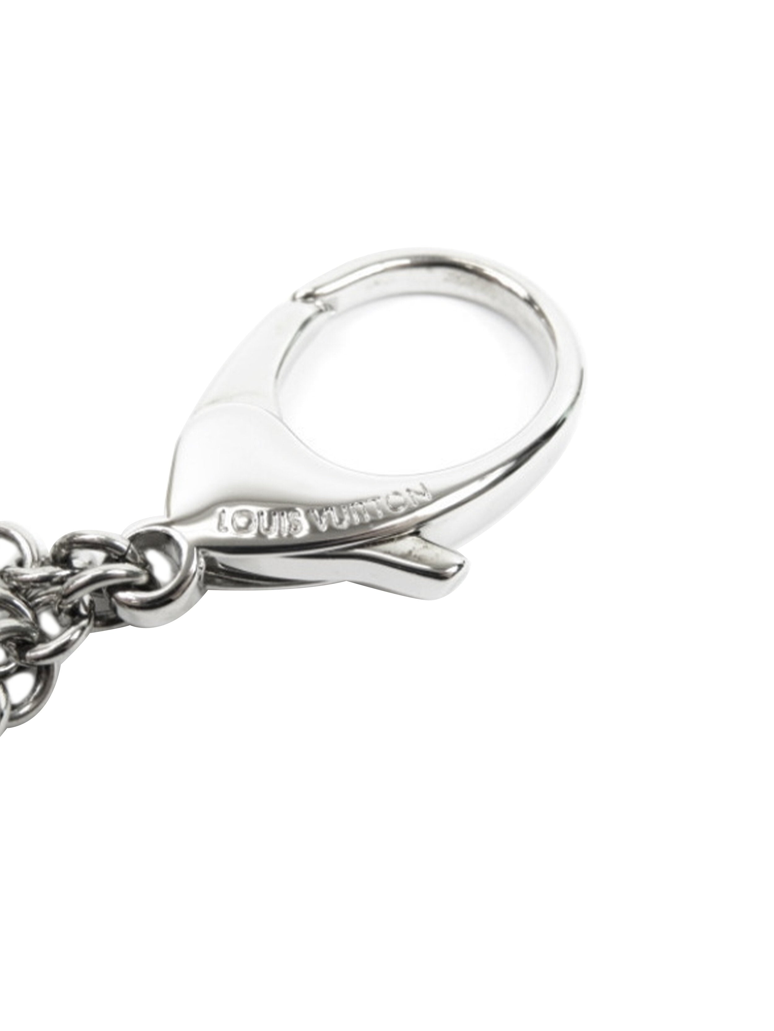 Louis Vuitton 2000s Silver and Black Key Chain · INTO