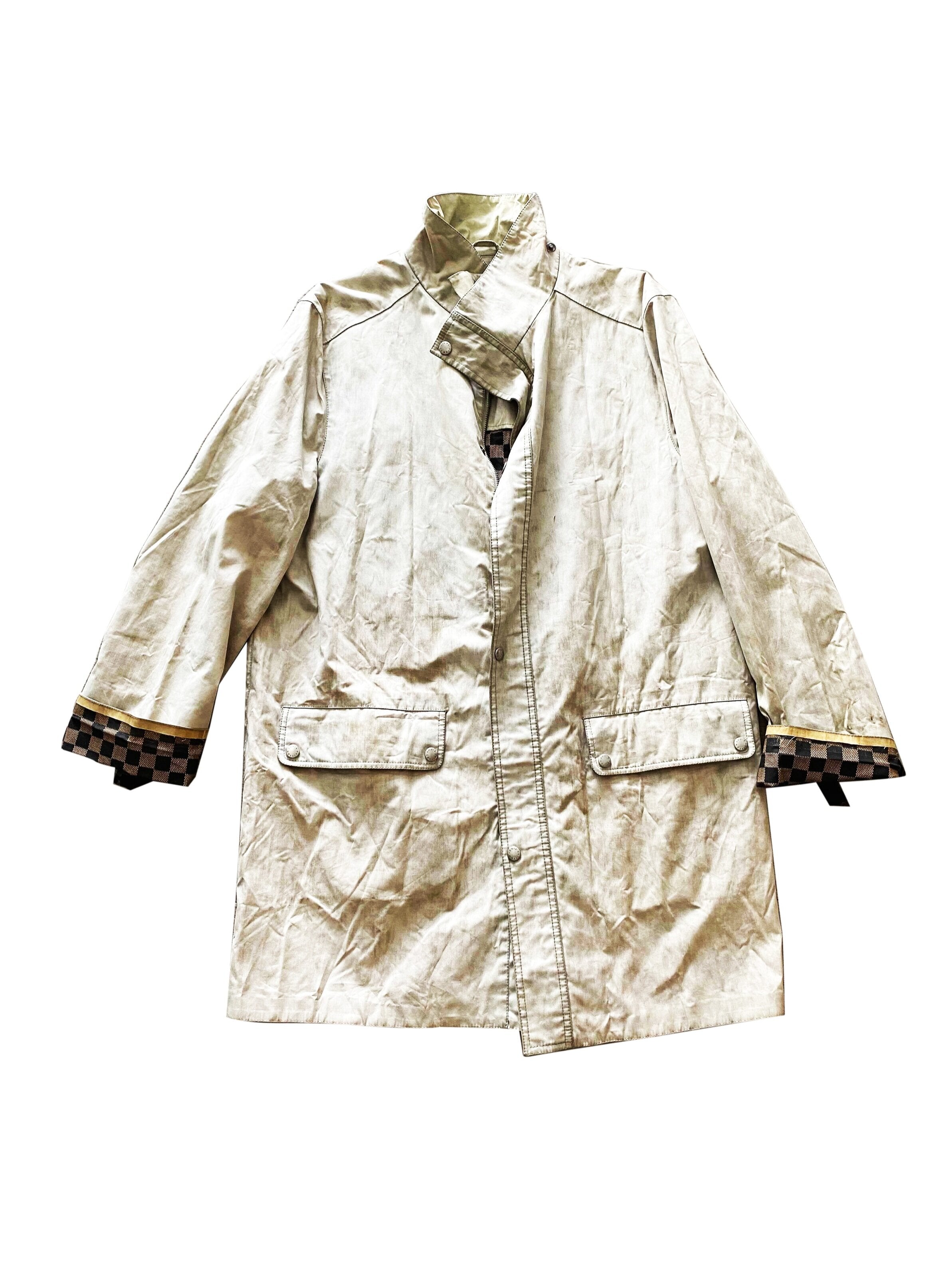 Louis Vuitton 2010s Quad Pocket Denim Long Jacket · INTO