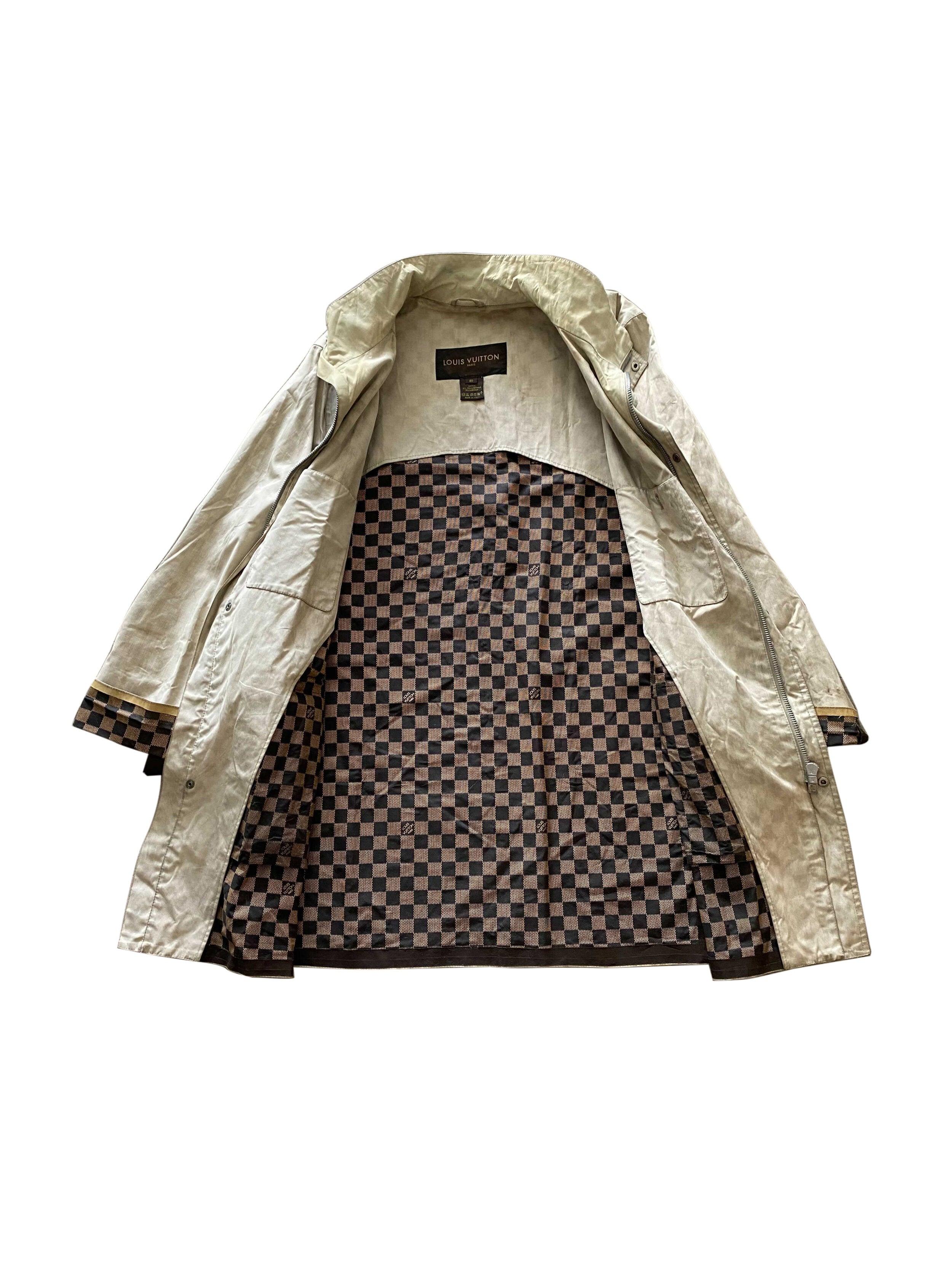 Louis Vuitton Suede Denim Jacket Brown BLACK. Size 50