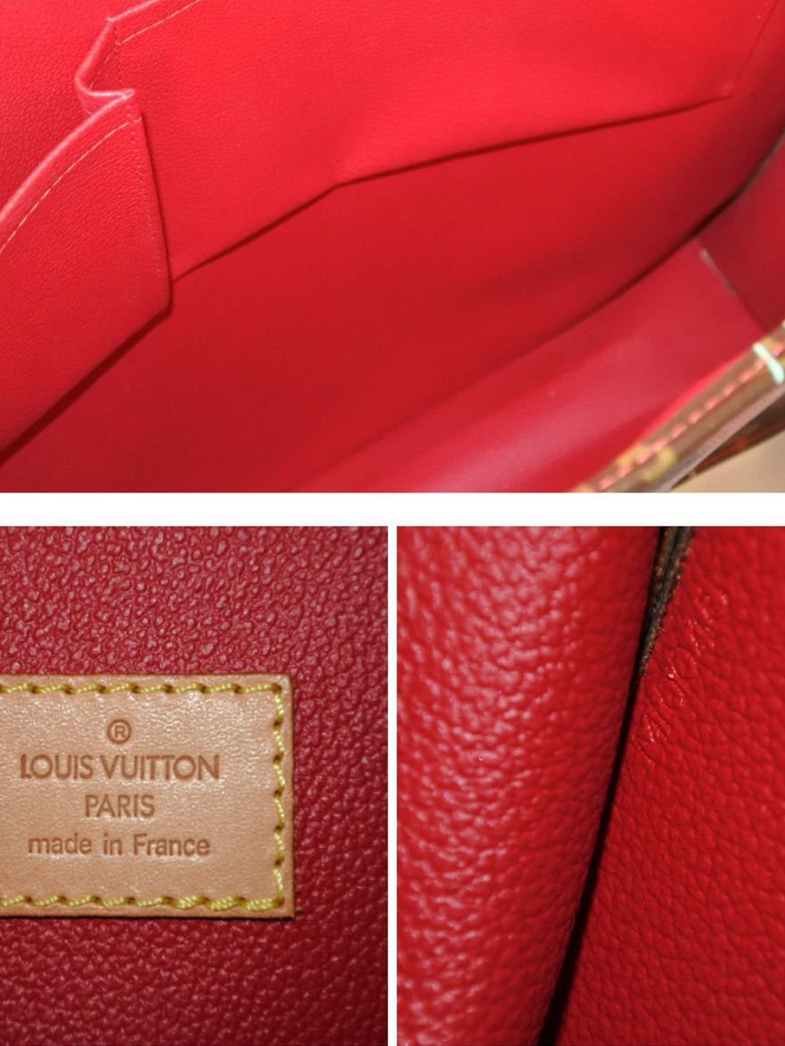 Louis Vuitton Purse With Red Handle