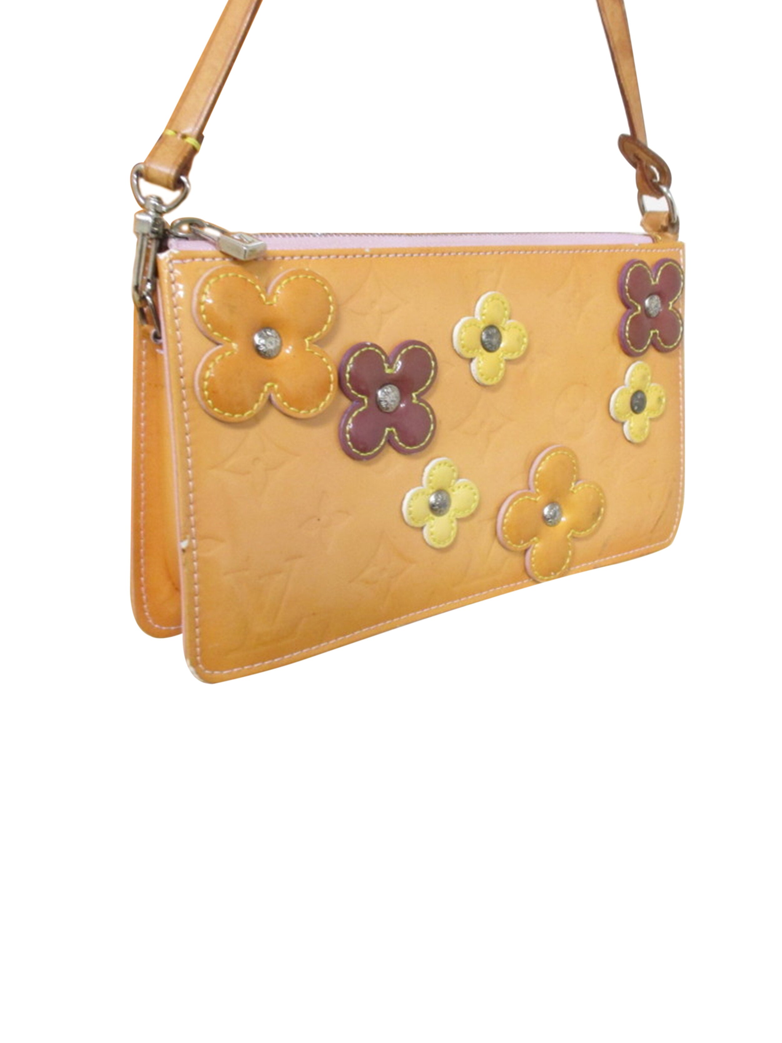 Louis Vuitton Vintage - Vernis Lexington Fleurs Pochette - Beige