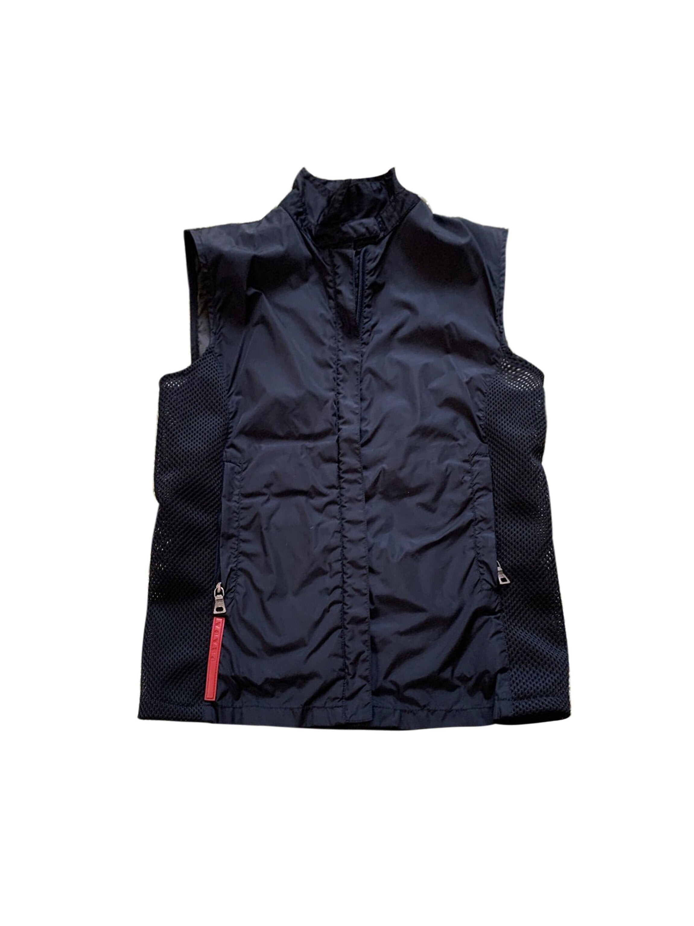 Prada 2000s Technical Black Nylon Vest · INTO