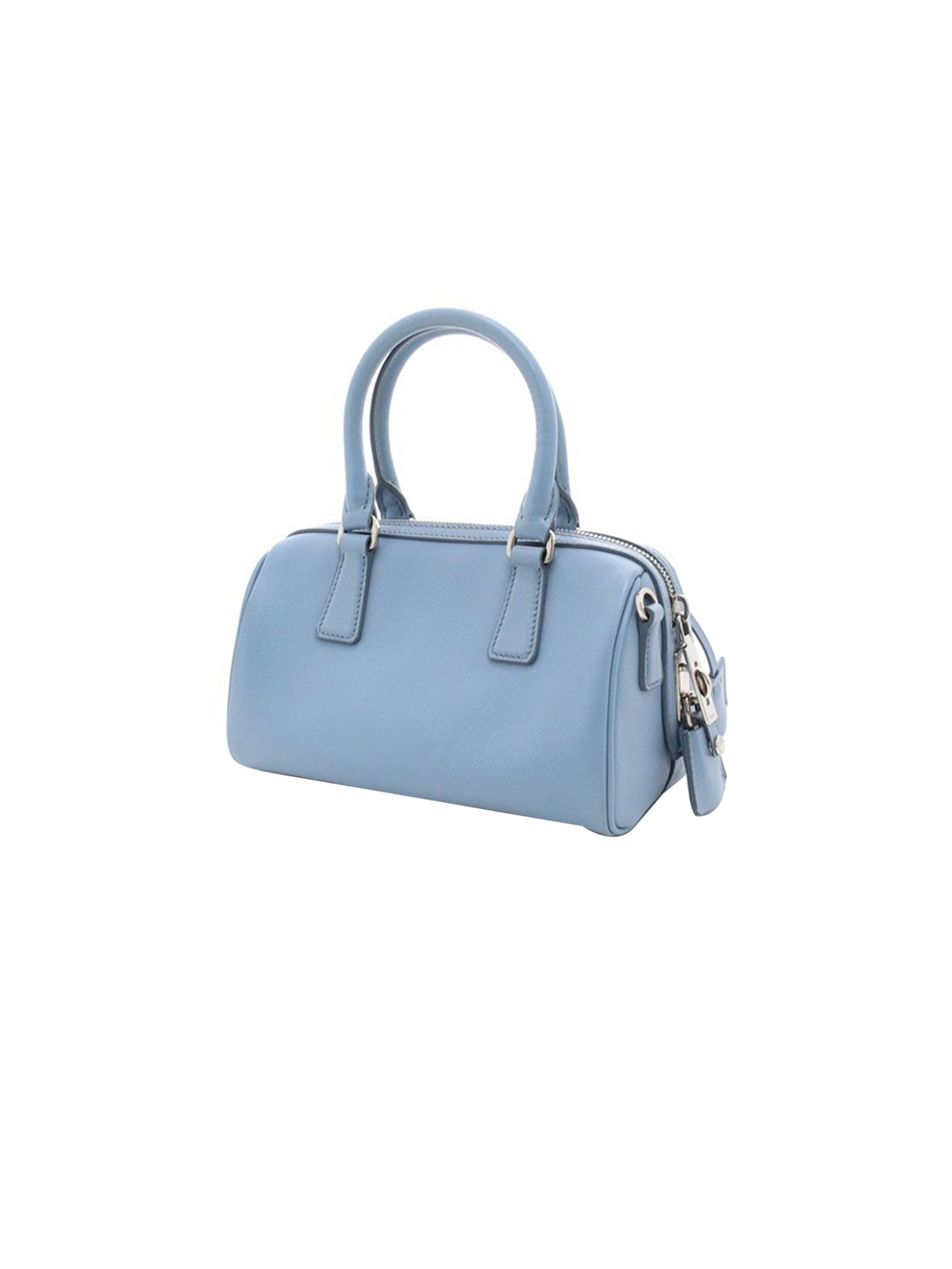 Prada 2010s Small Rare Saffiano Leather Baby Blue Bag