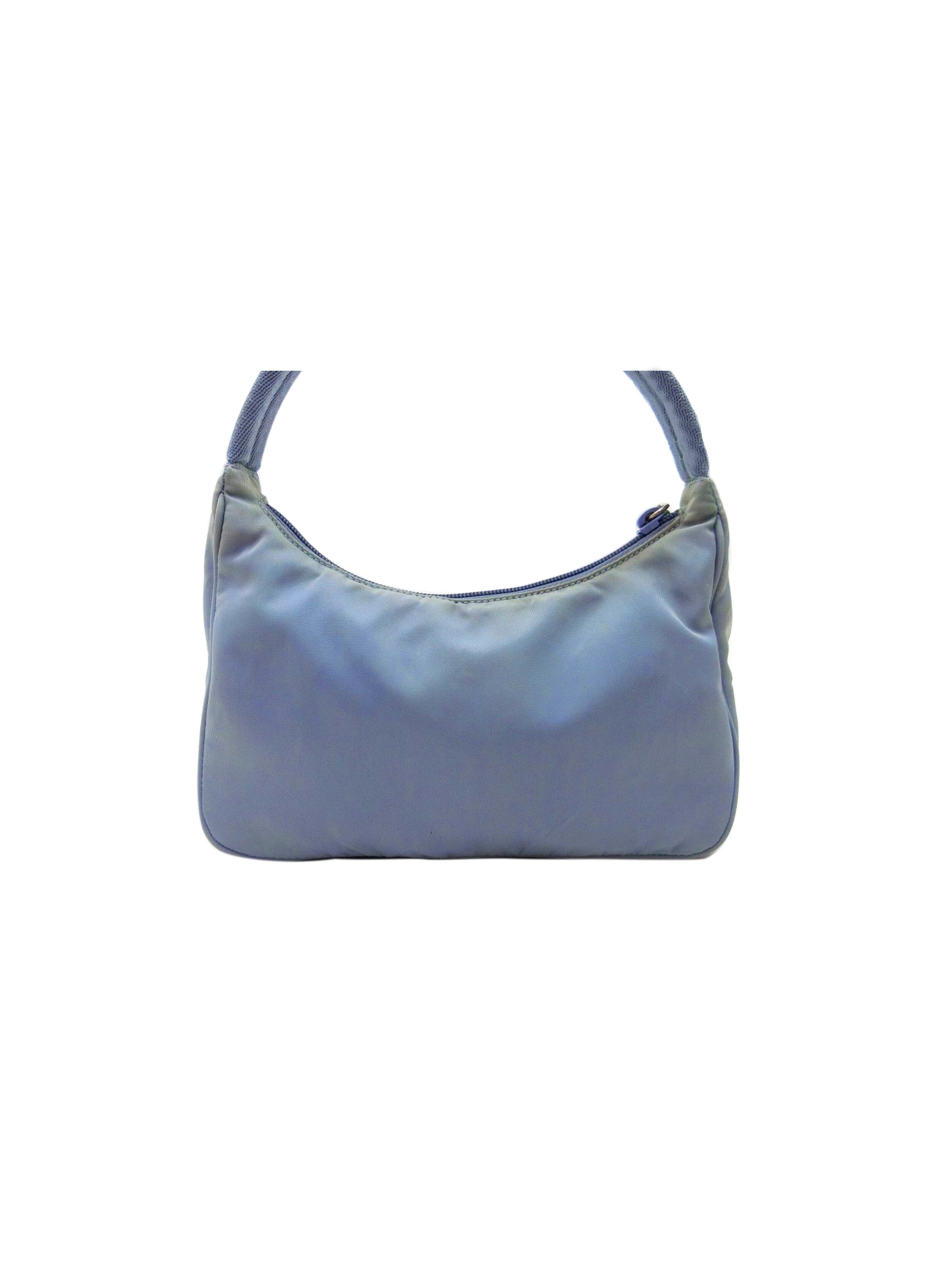 Prada 2000s Light Blue Tessuto Handbag · INTO