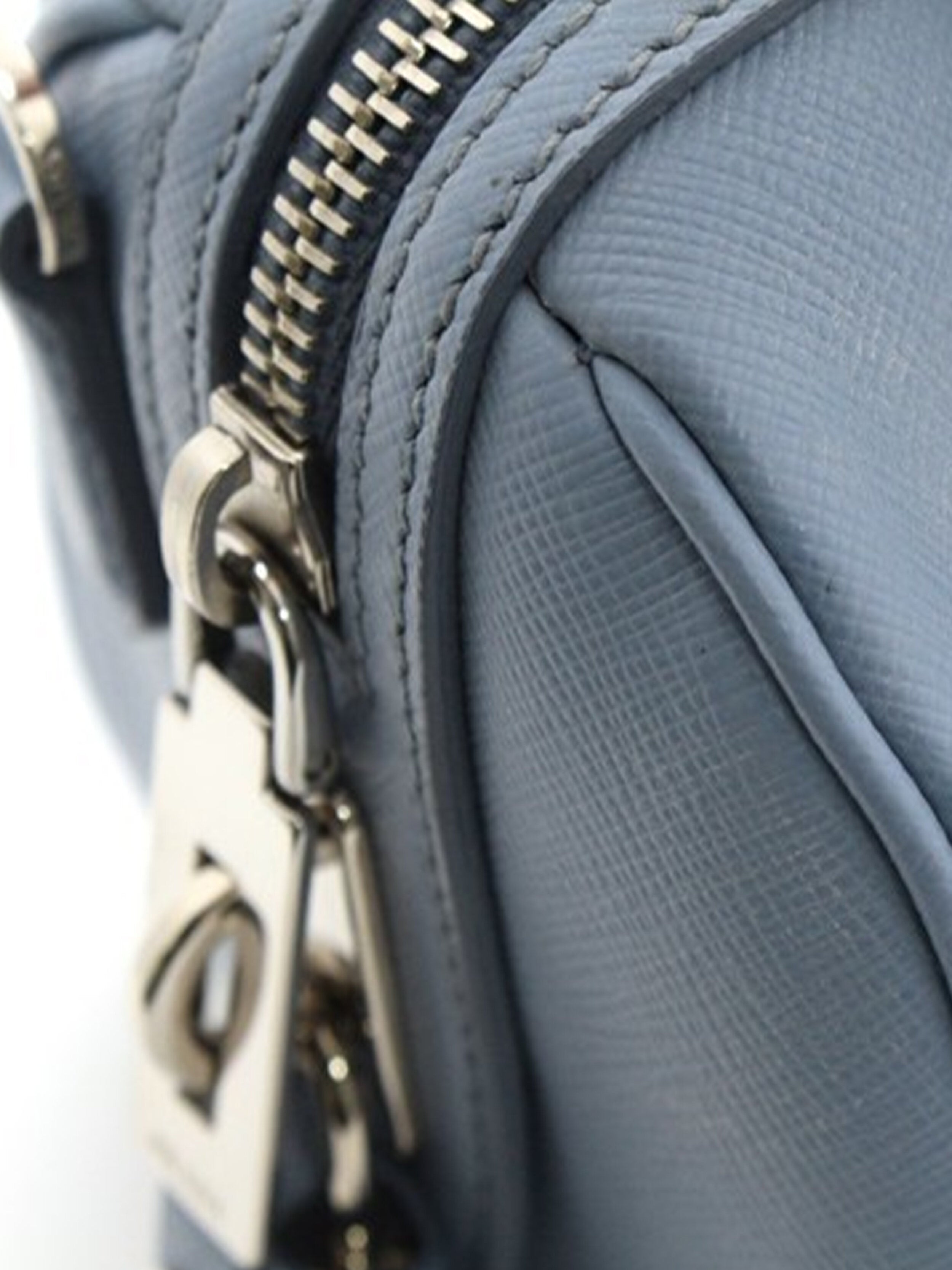 Prada Navy Blue Tessuto and Saffiano Leather Crossbody Bag Prada