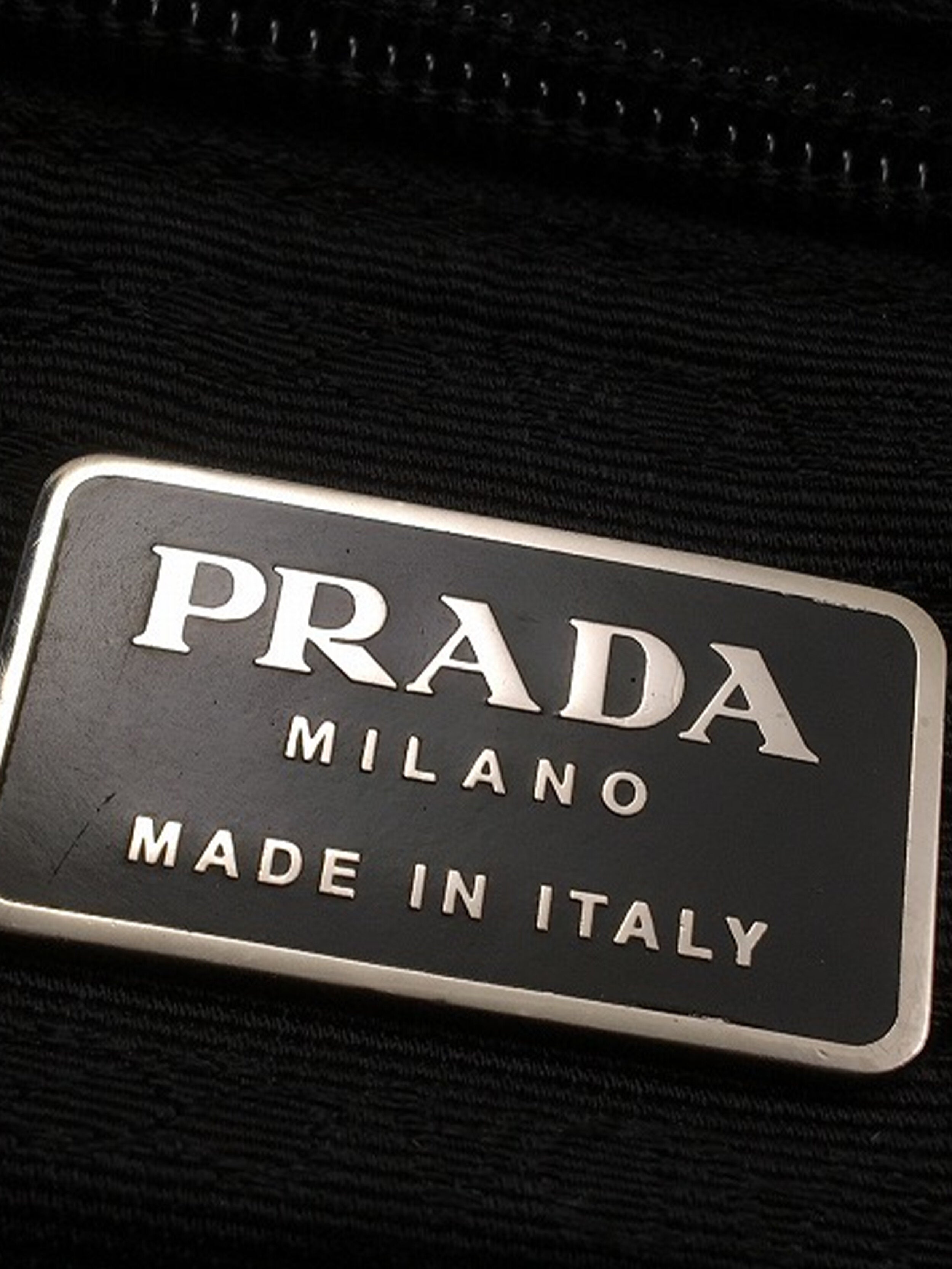 Prada 2000s Black Small Nylon Shoulder Bag · INTO