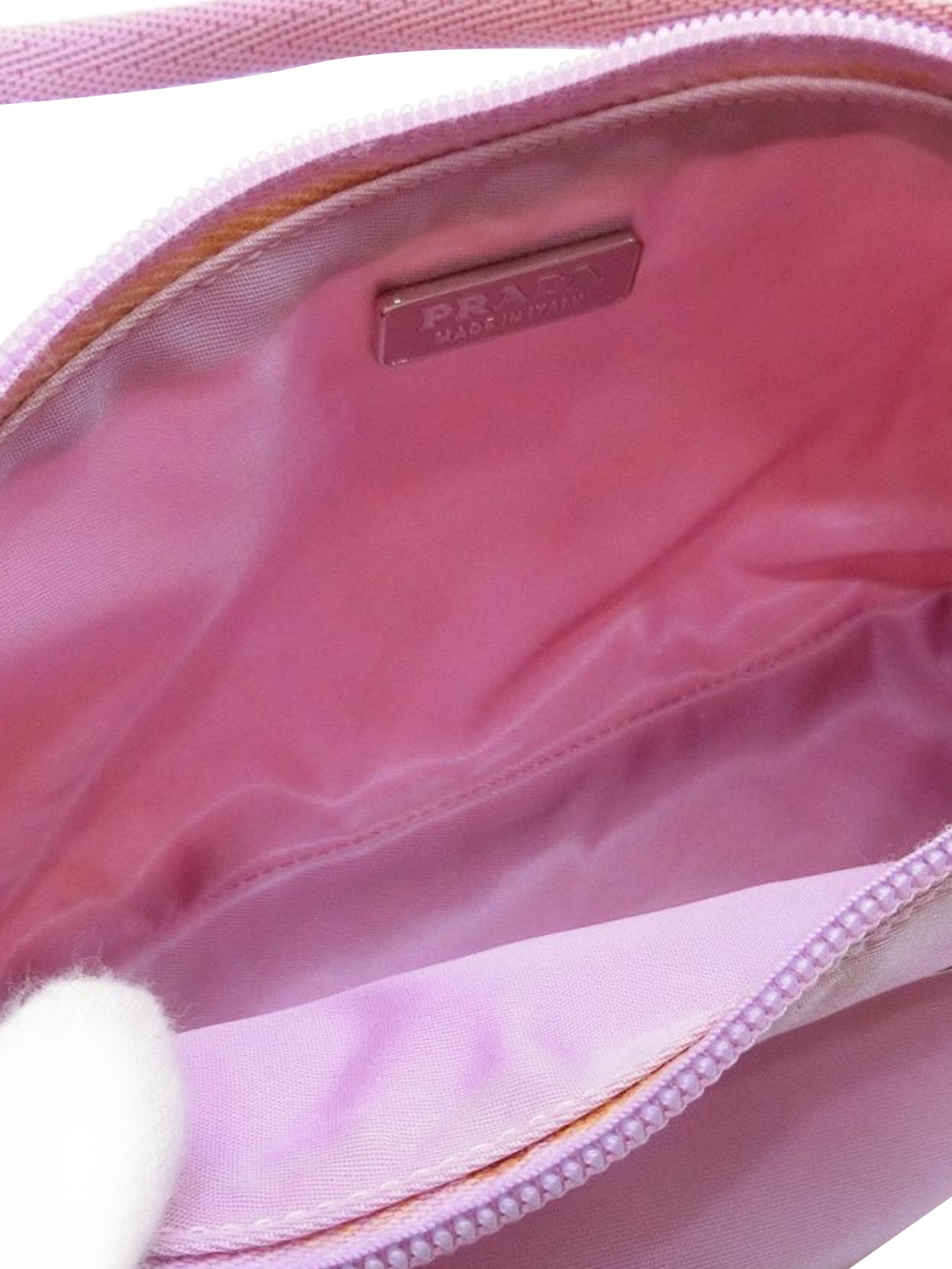 Prada 2000s Tessuto Light Pink Hand Bag · INTO