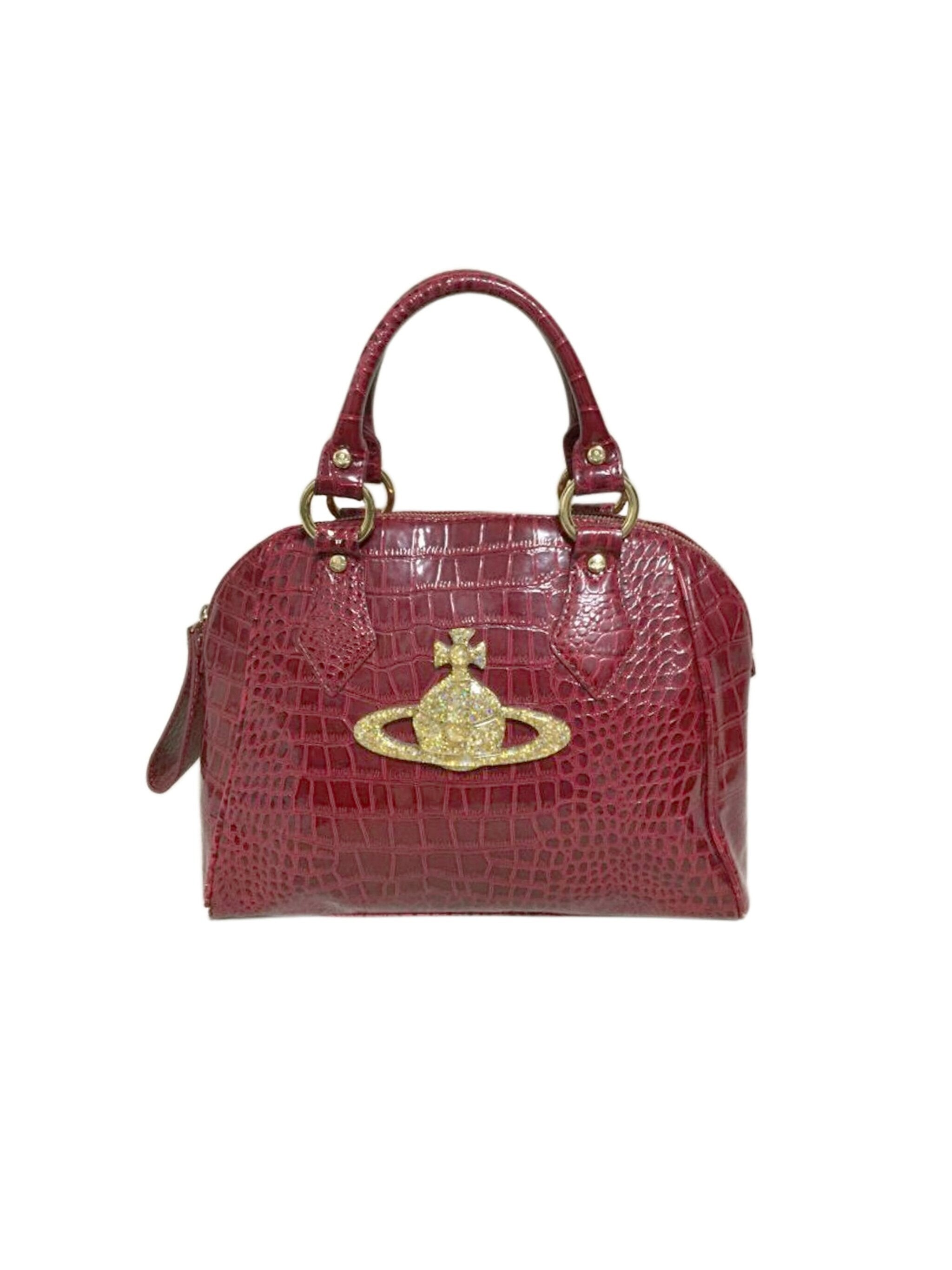 Chancery heart leather handbag Vivienne Westwood Red in Leather