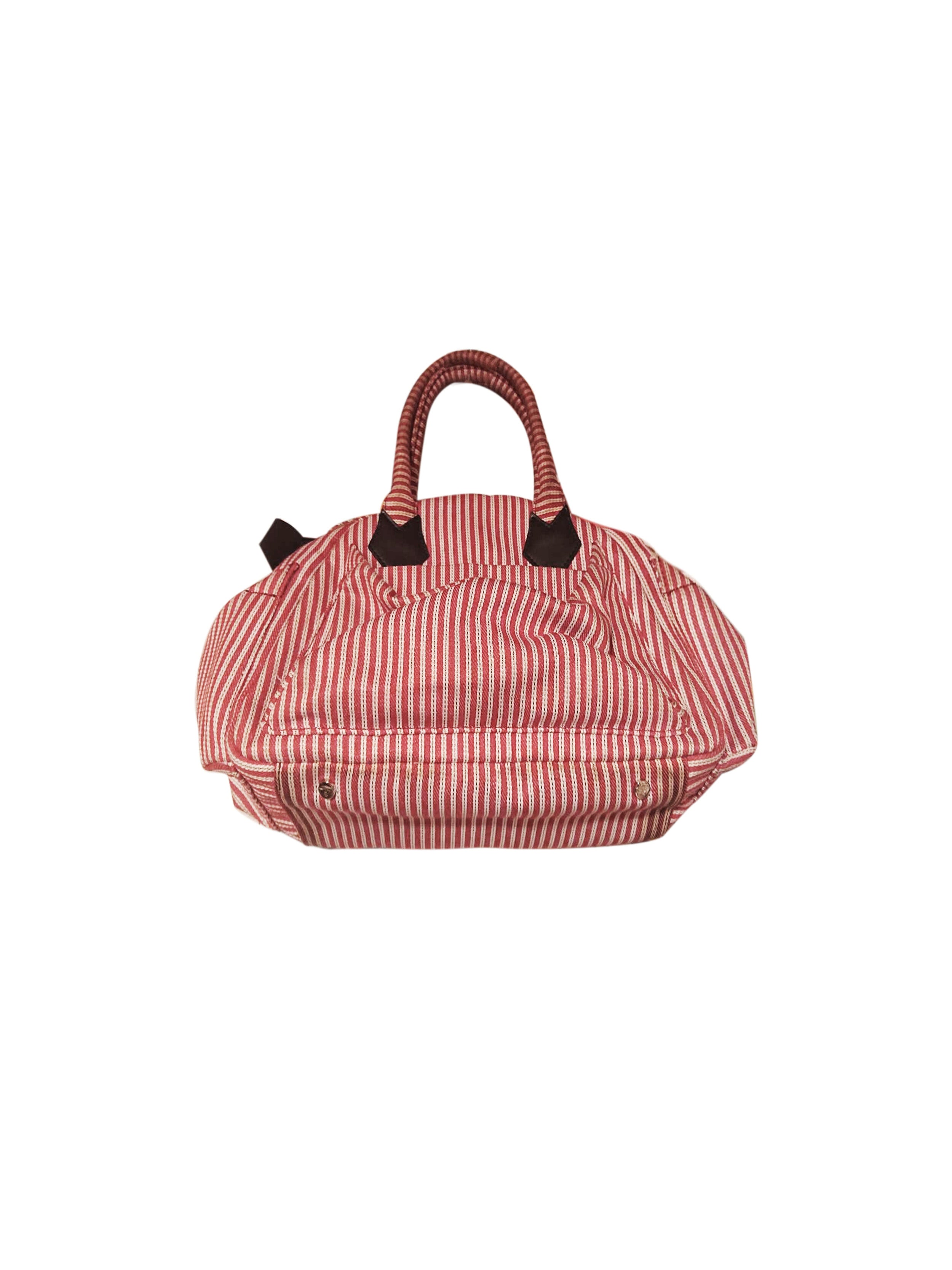 Vivienne Westwood 2000s Cotton Red Stripe Bag · INTO