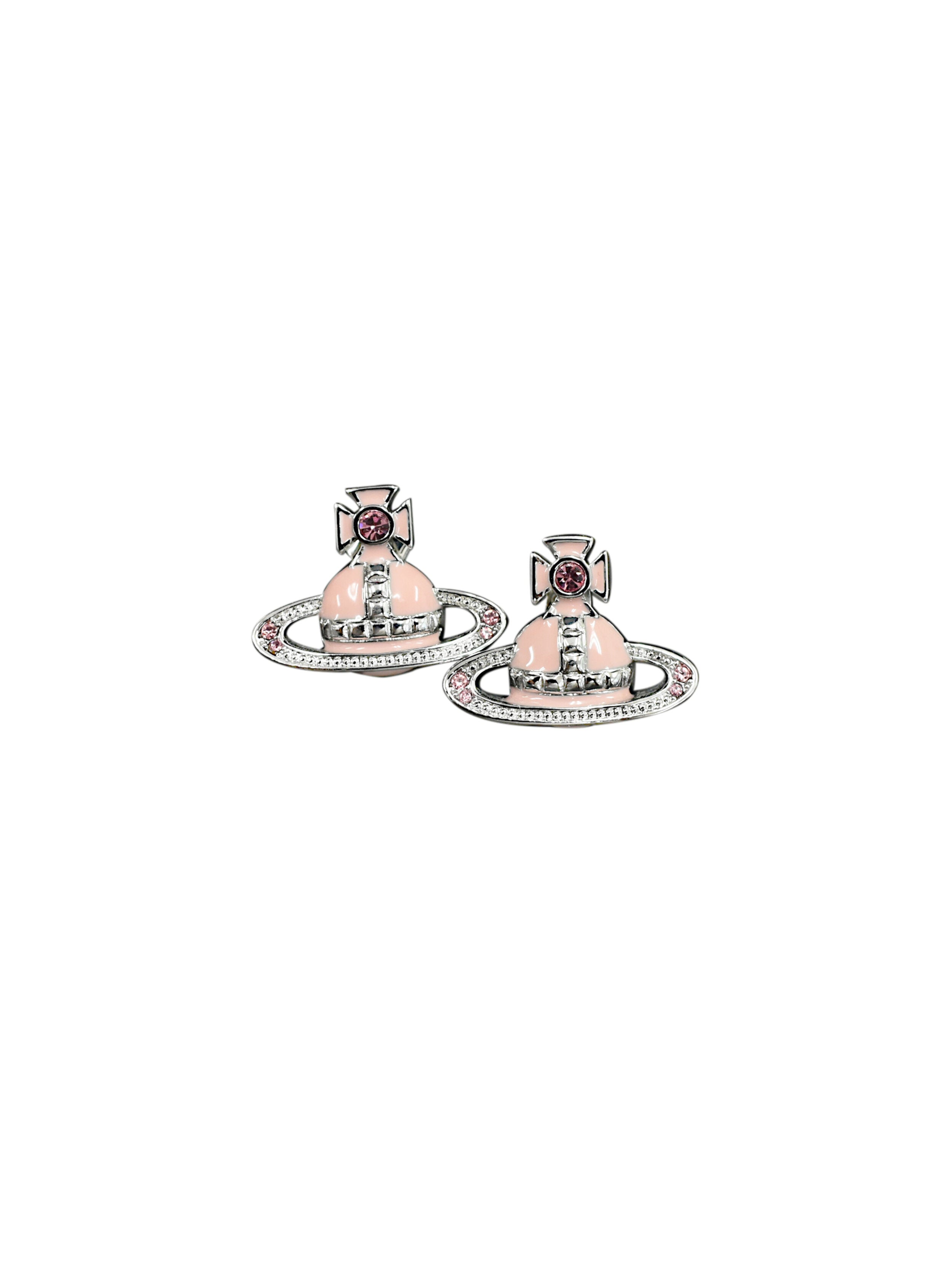 Vivienne Westwood 2000s Pink Orb Earrings