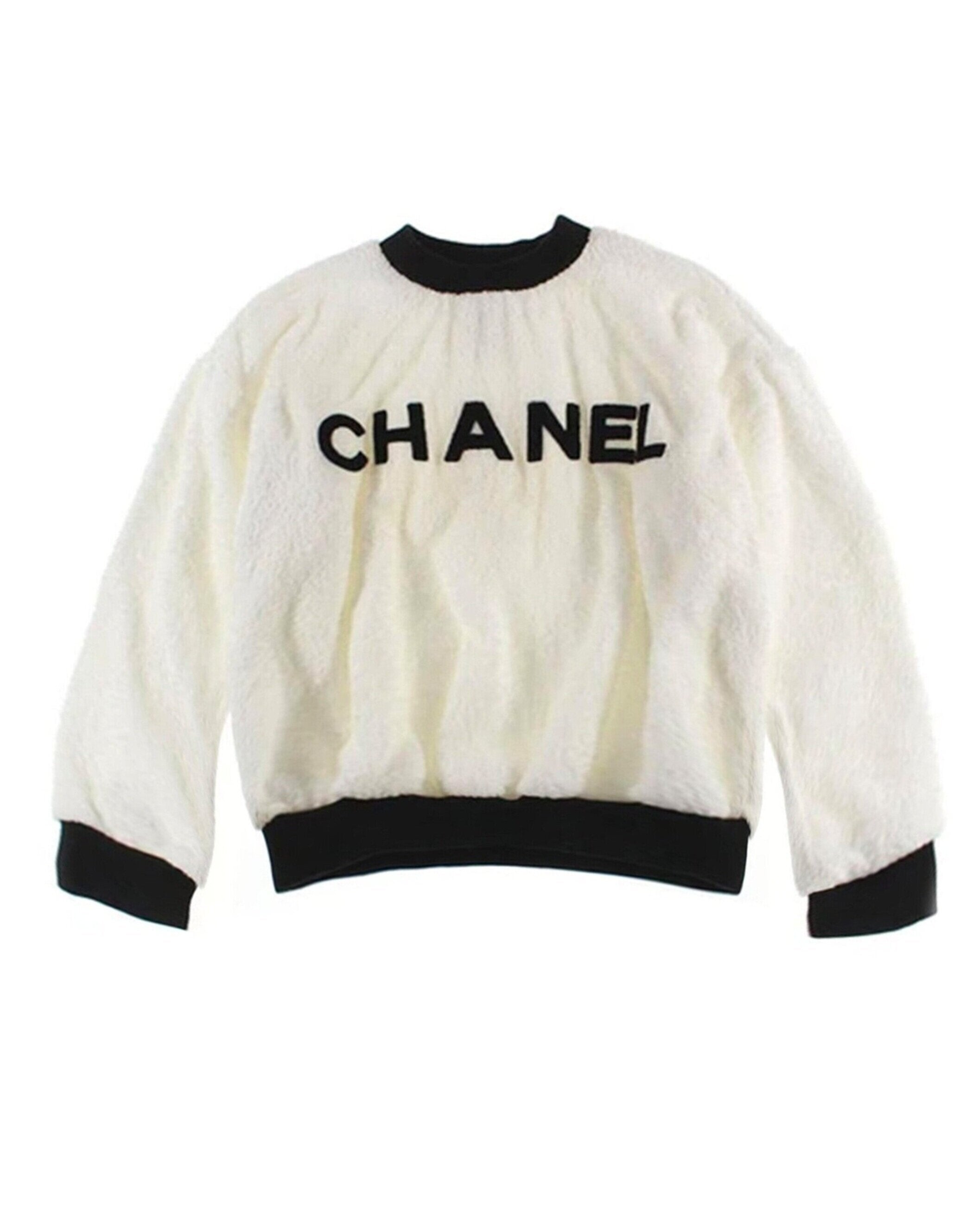 Chanel Top Vintage Authentic Chanel Blouse CC Logo Rare 
