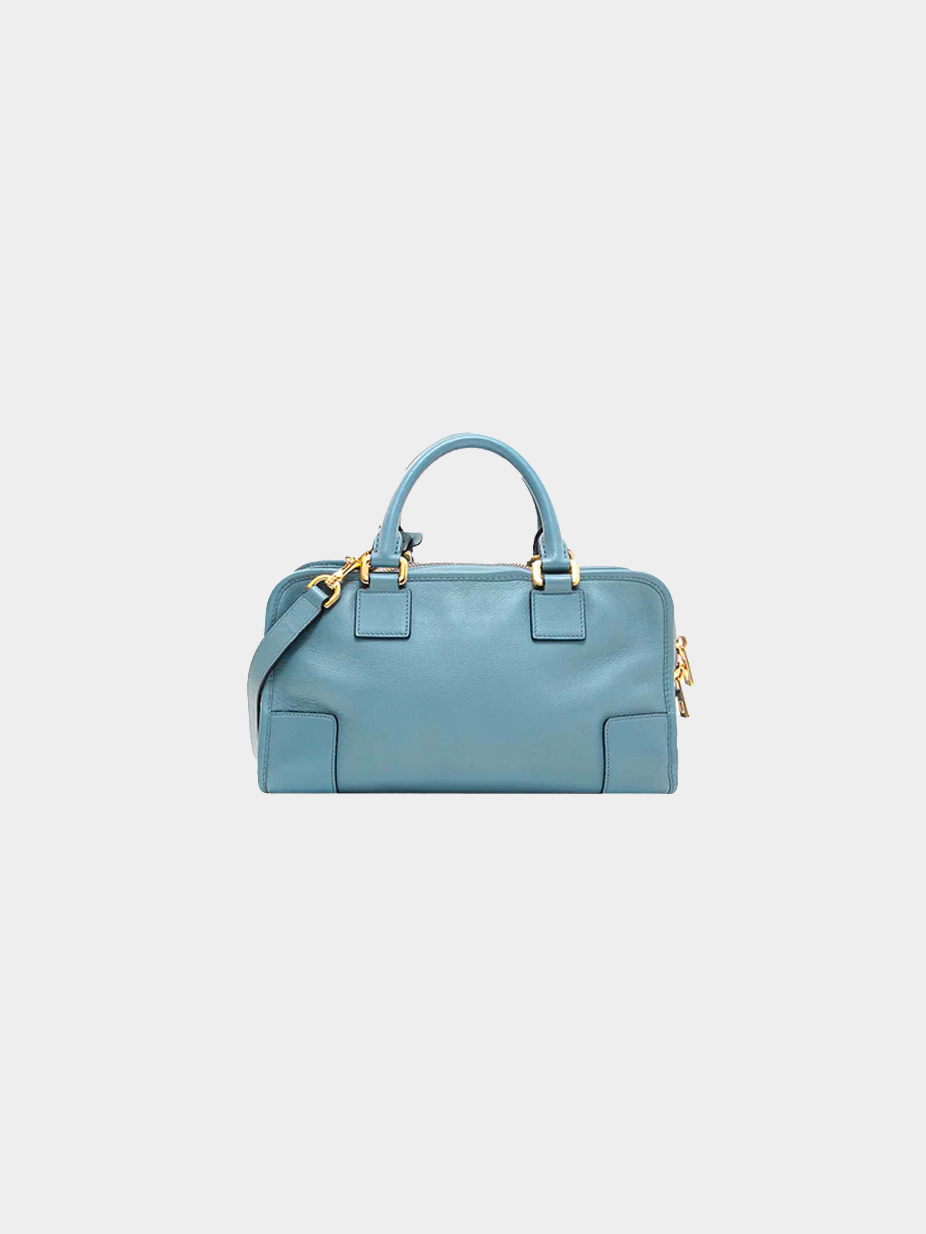 Loewe 1993 Amazon 28 Two-Way Blue Handbag