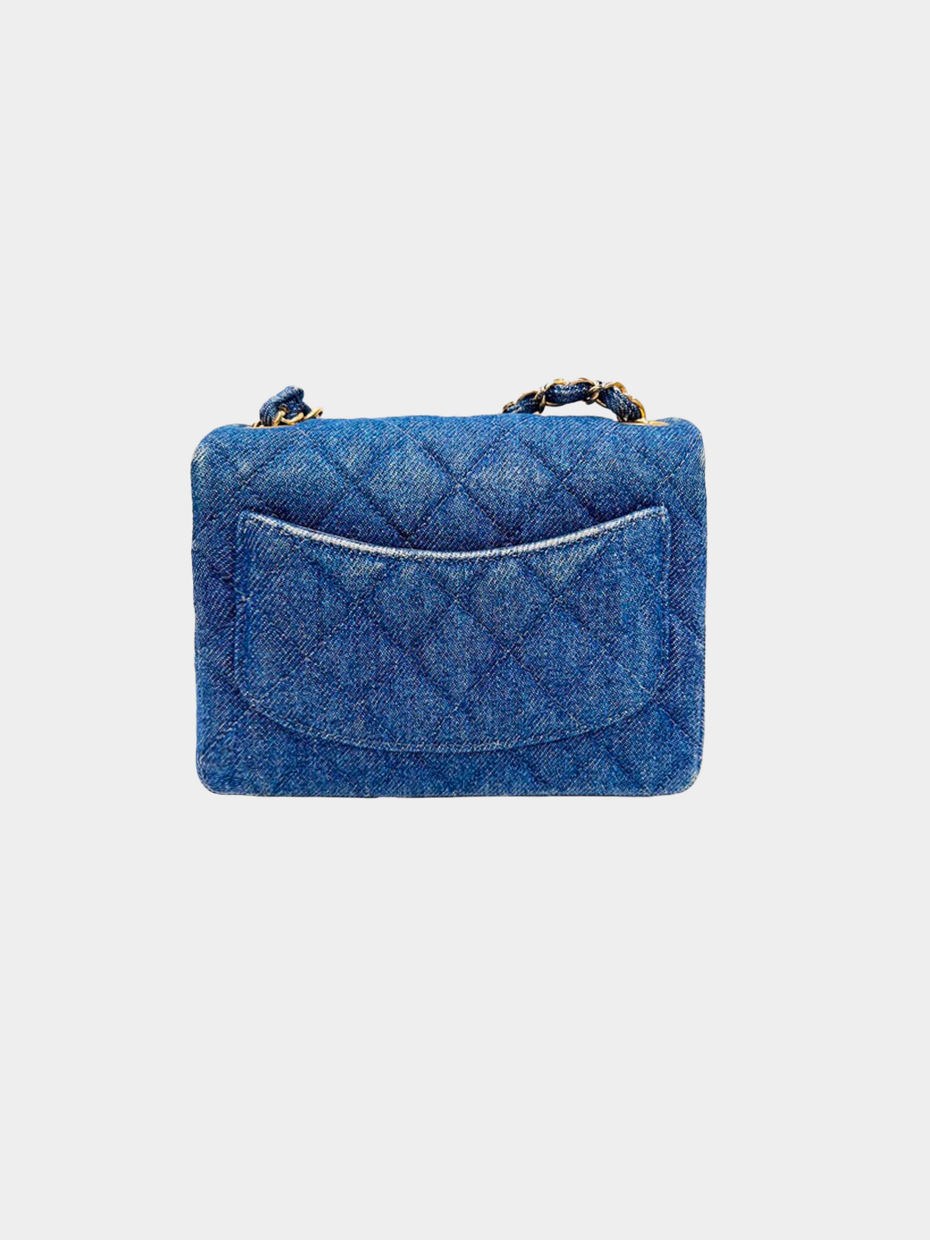 Chanel 1998 Denim Mini Matelasse Shoulder Bag · INTO