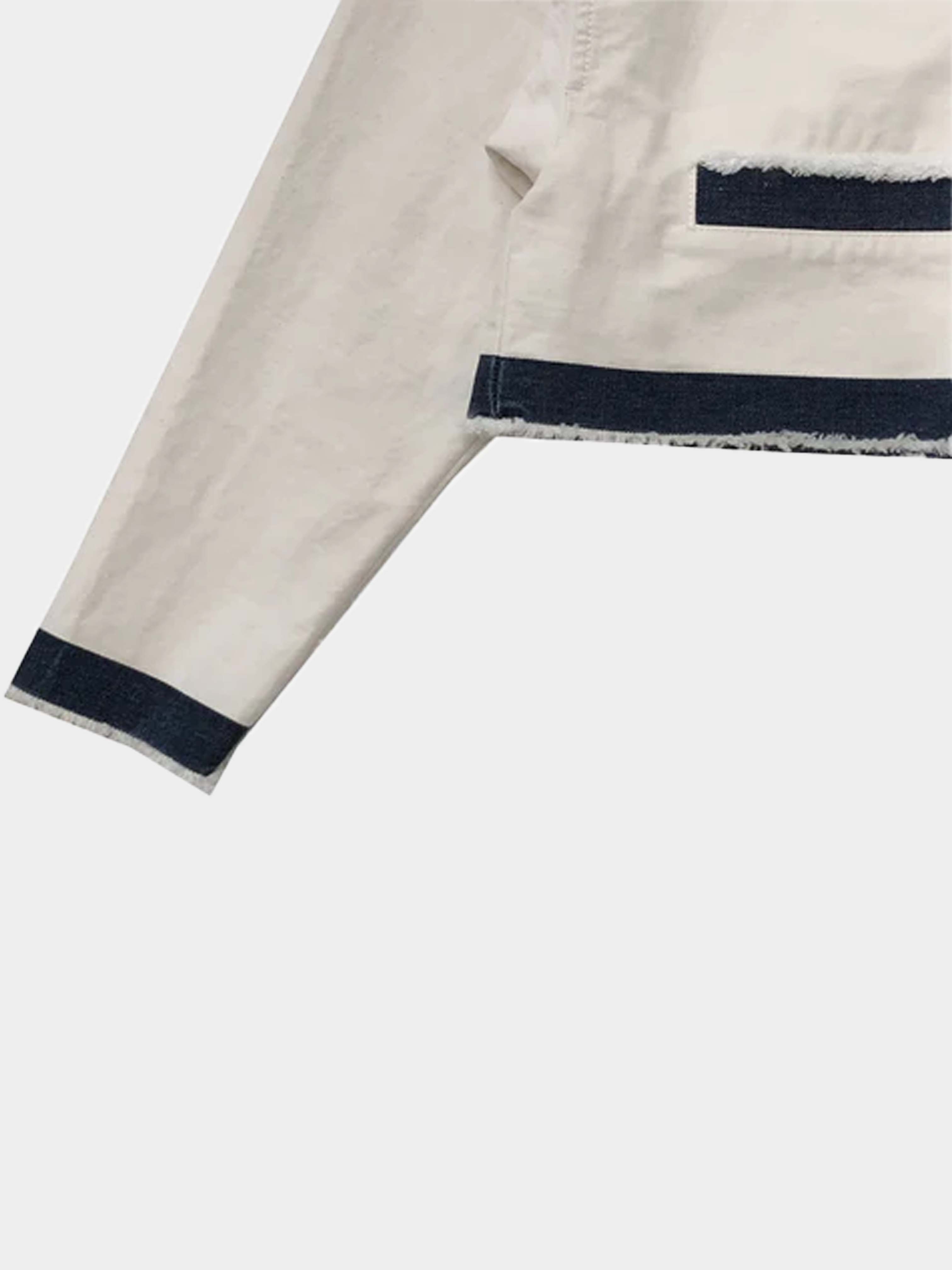 Prada 2022 SS White Cropped Selvedge denim jacket · INTO