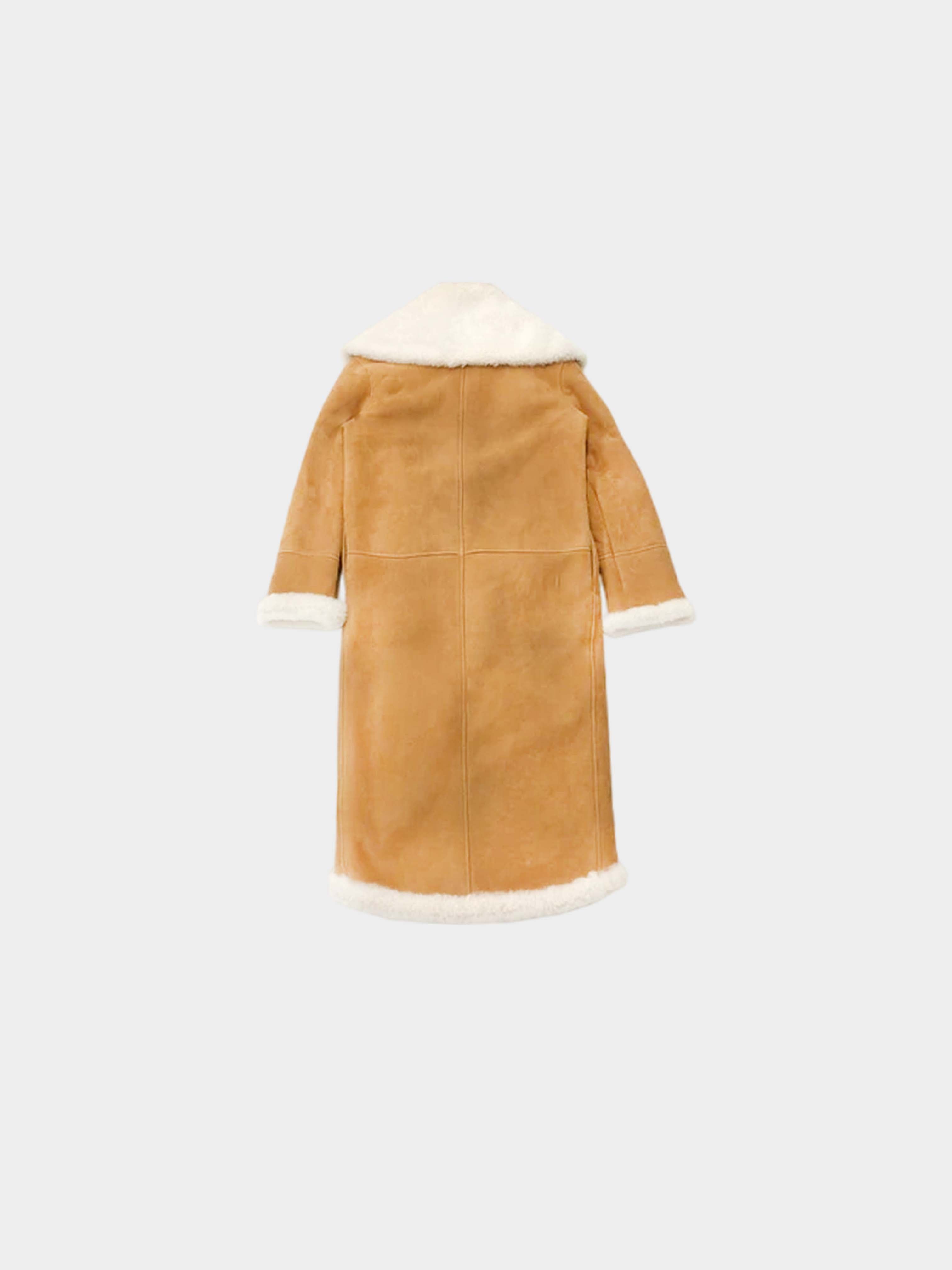 Loewe 2010s Mouton Suede Coat