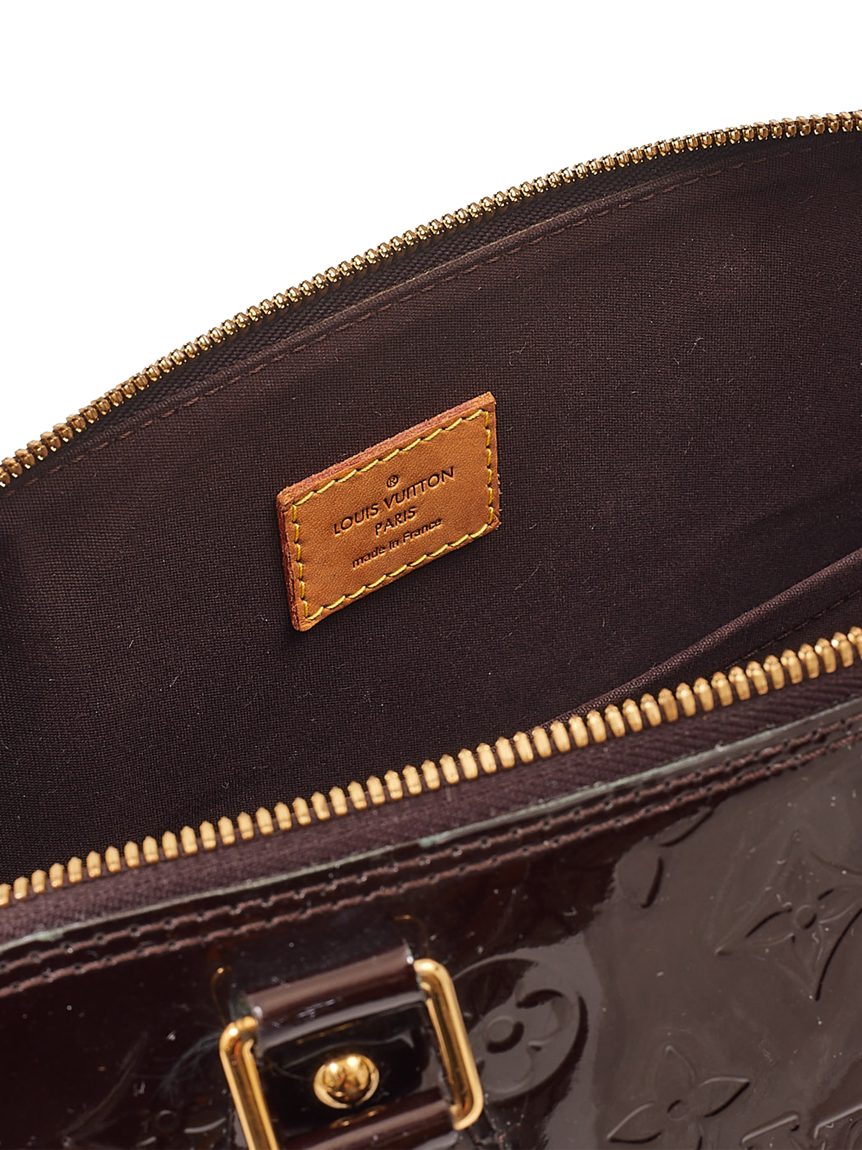 Sold at Auction: LOUIS VUITTON 2011 Sac SHERWOOD PM Cuir vernis rouge  Garniture métal doré Dimensions : 38 x 18 x 15 cm SHERWOOD PM