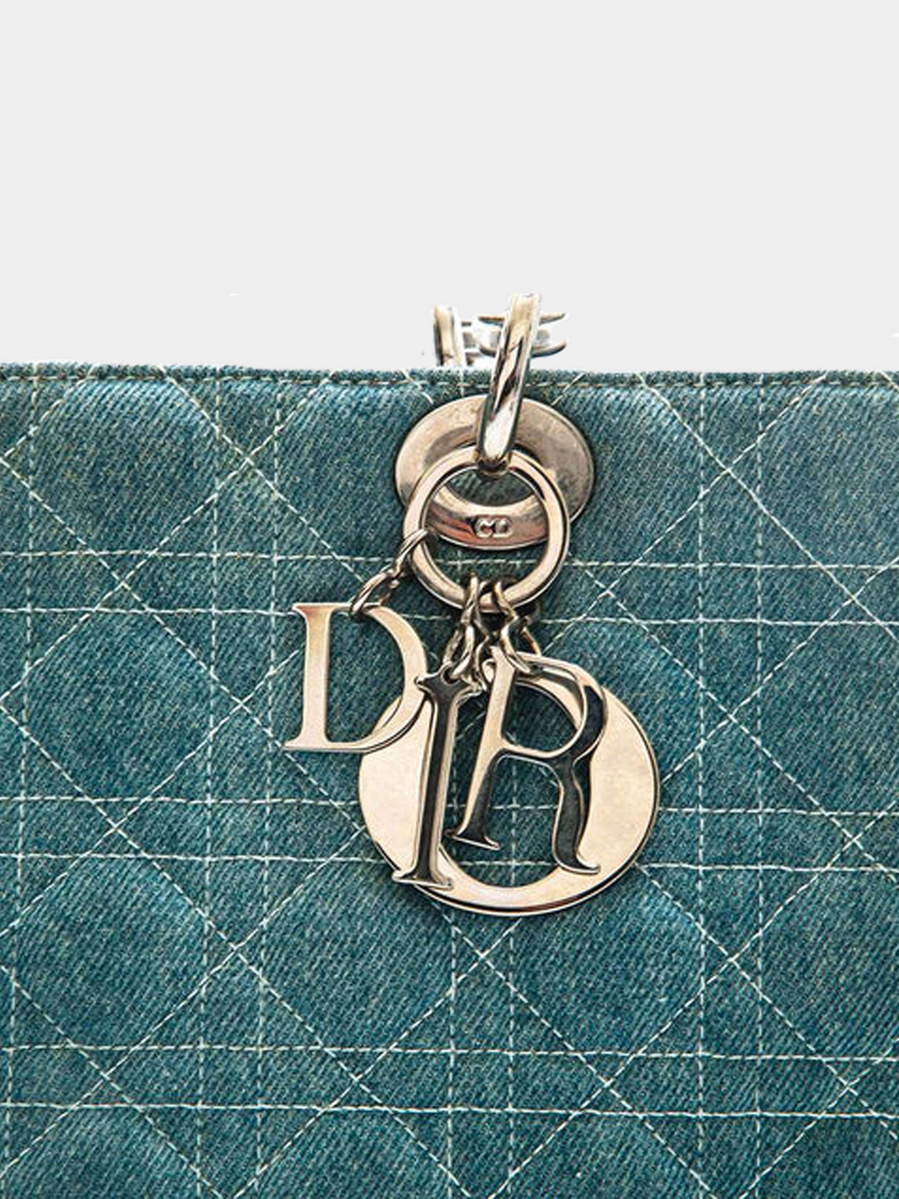 Christian Dior 2008 Denim Lady Dior Bag