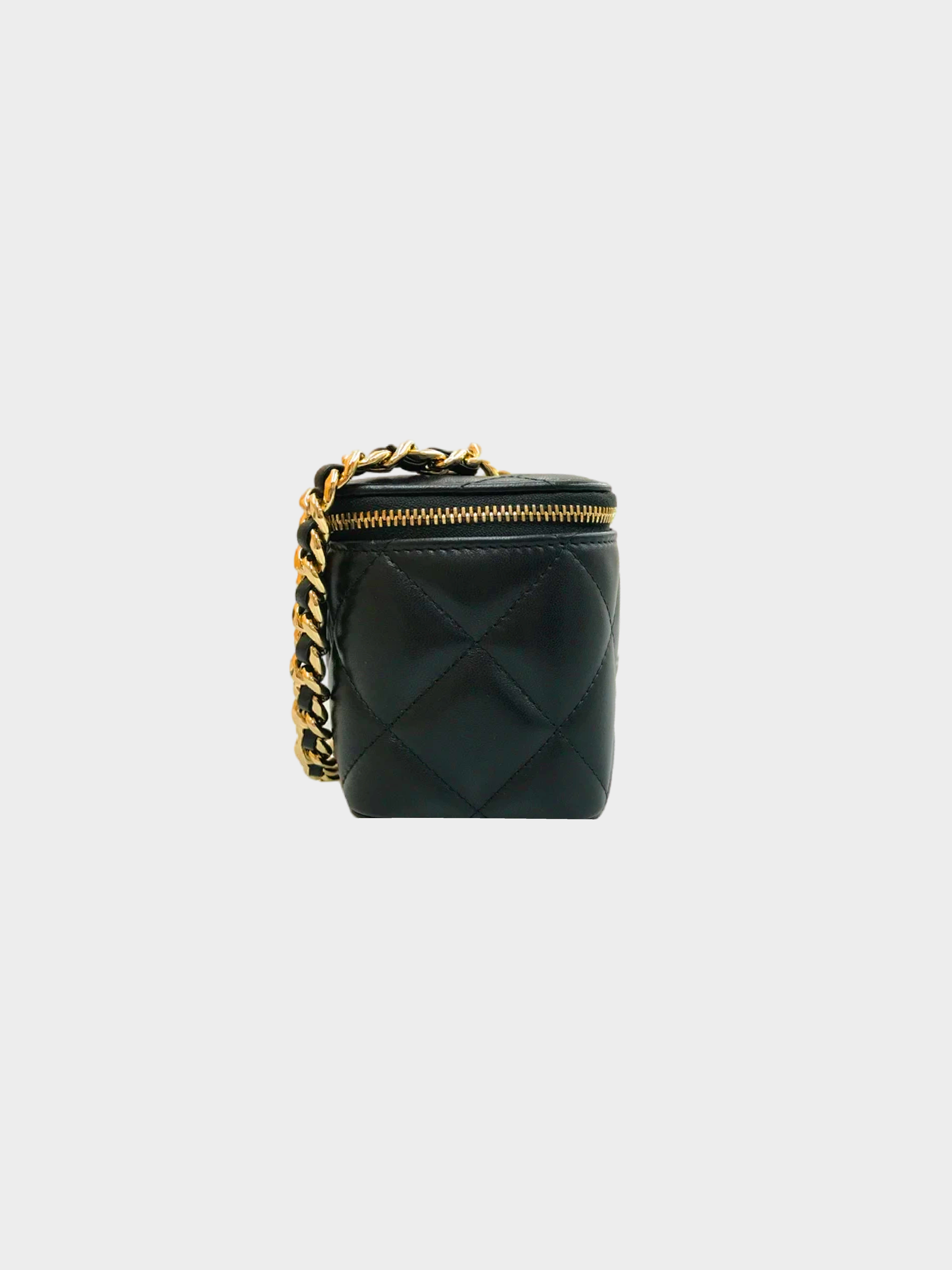 Chanel 2021 Vanity Matelasse Mark Chain Bag