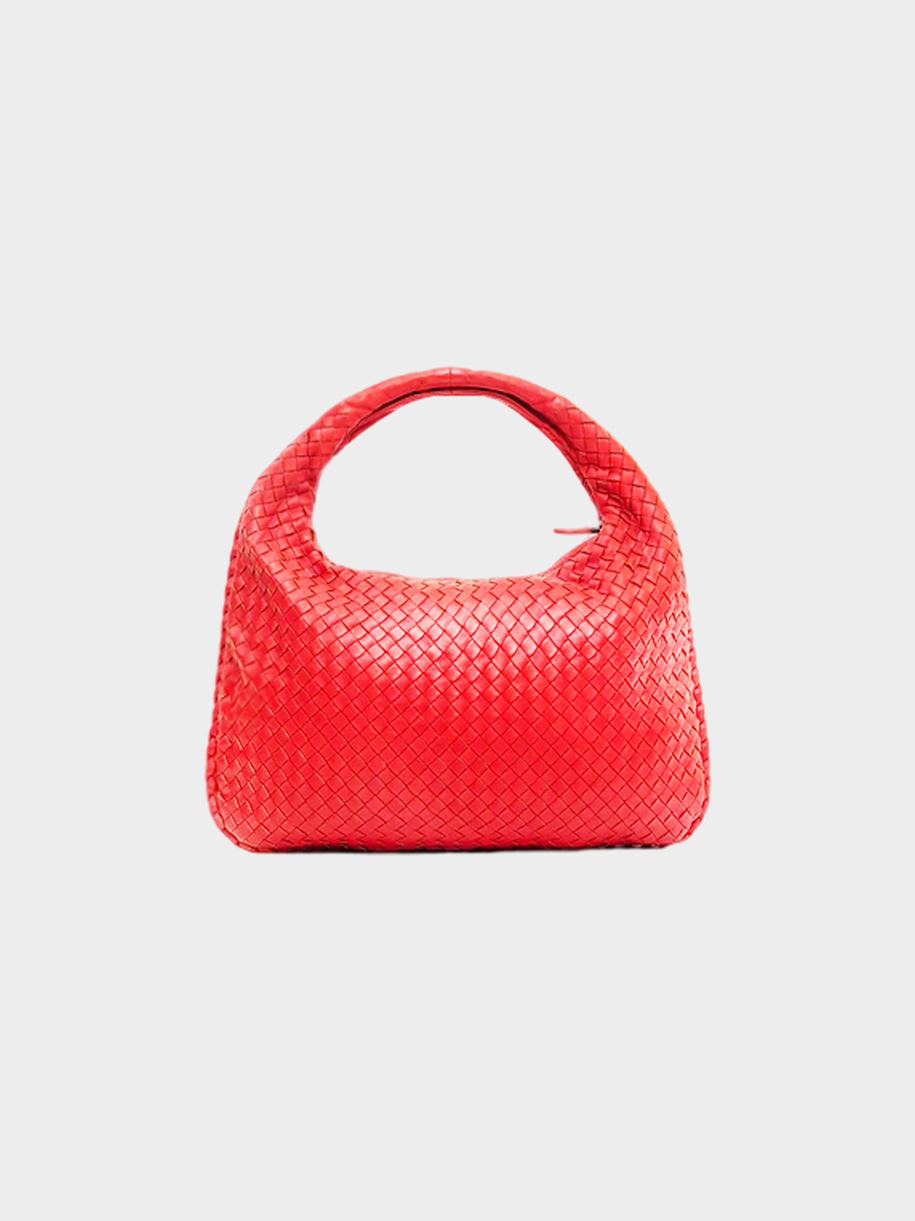 Bottega Veneta 2020s Orange Intrecciato Handbag