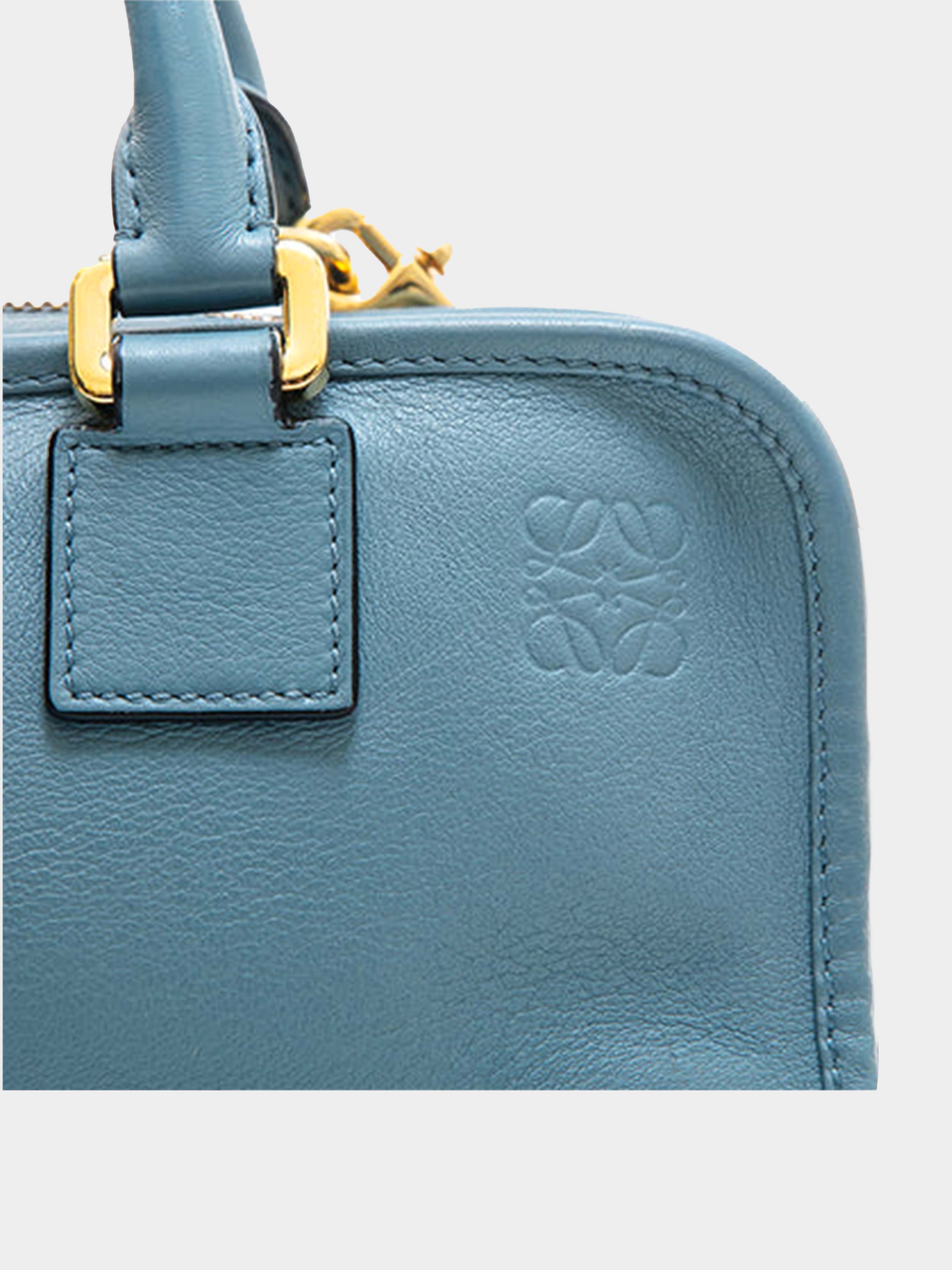 Loewe 1993 Amazon 28 Two-Way Blue Handbag