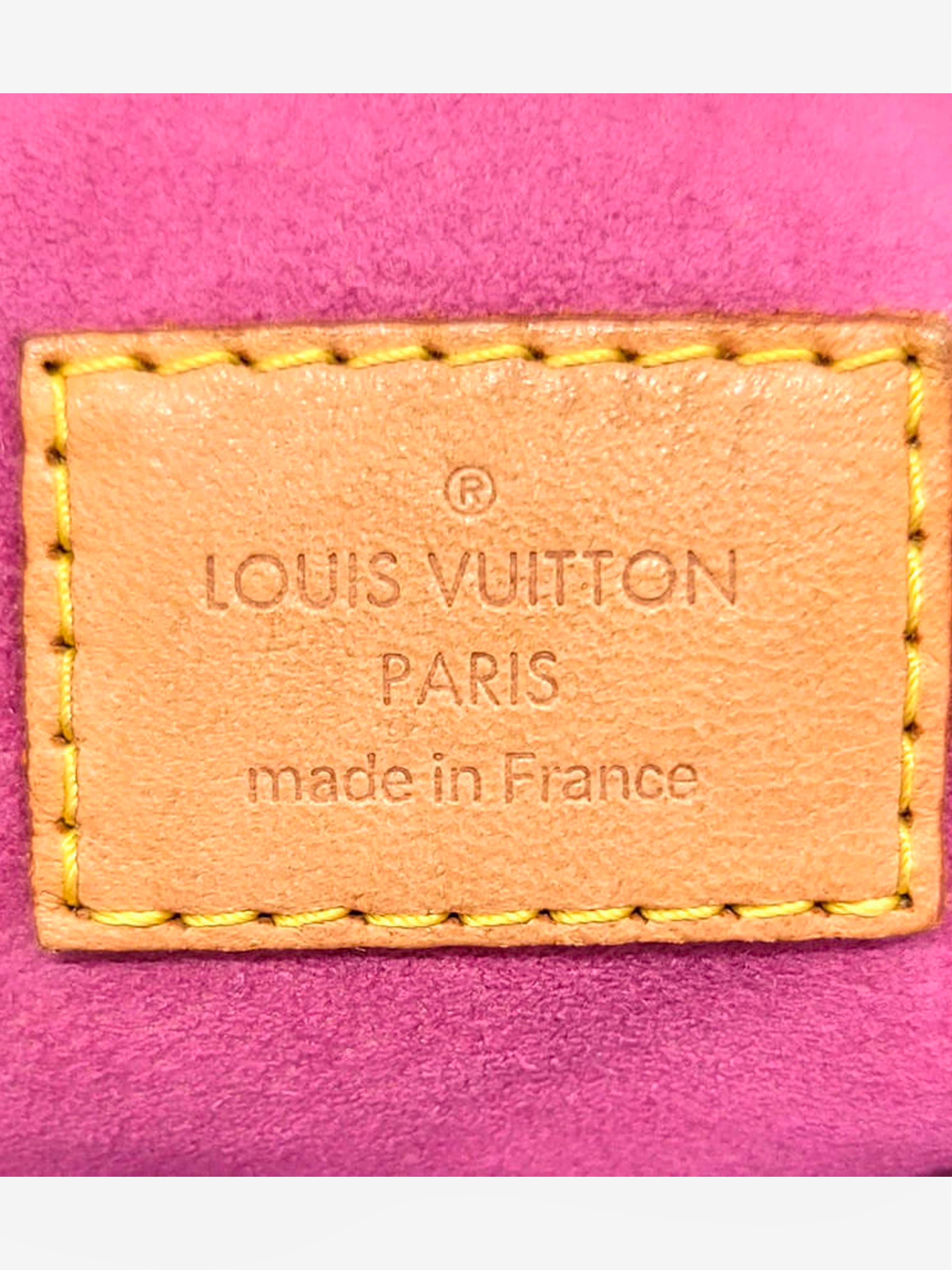 Handbag Louis Vuitton Pink in Denim - Jeans - 29330009