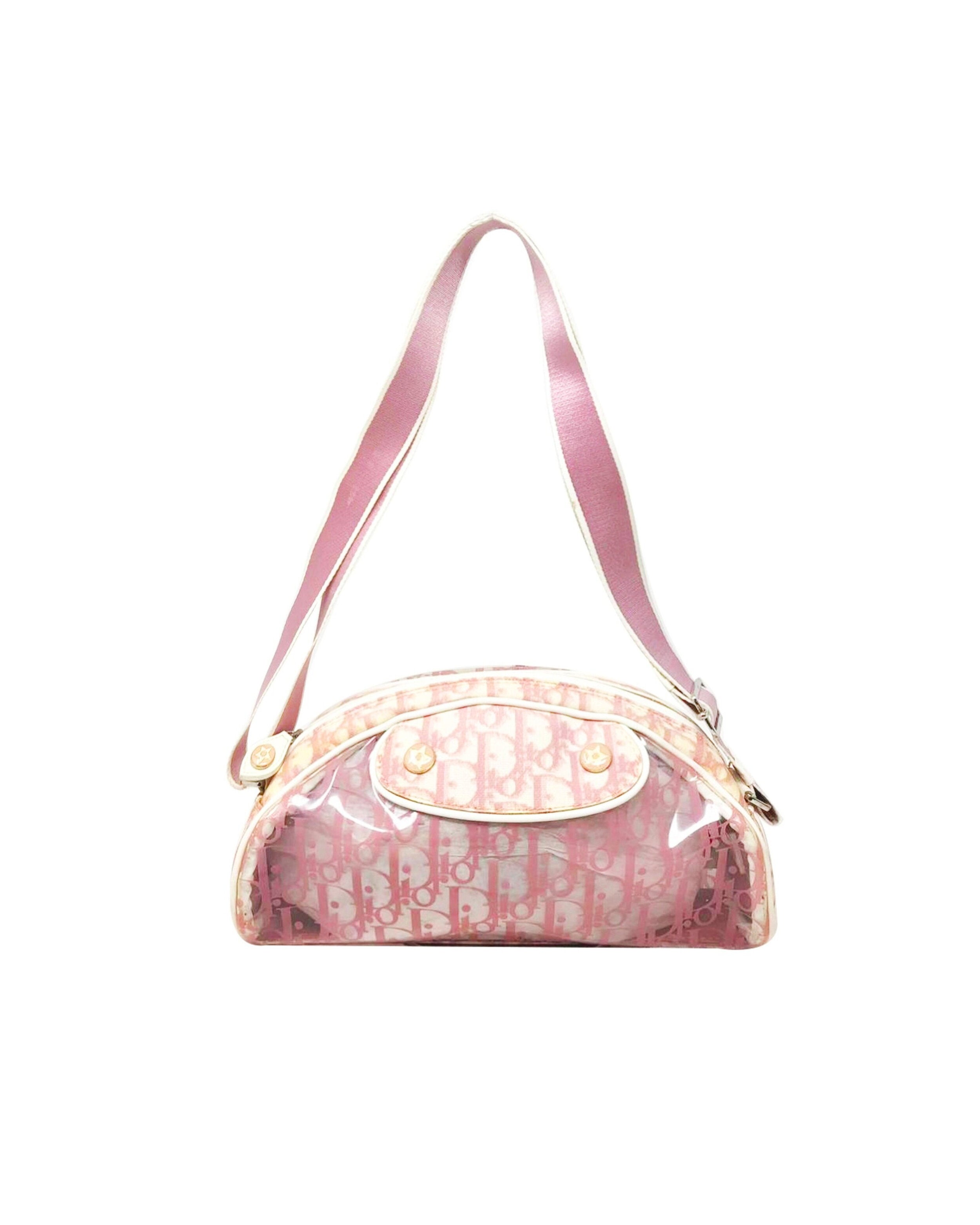 Christian Dior 2000s Pink Trotter Shoulder Bag