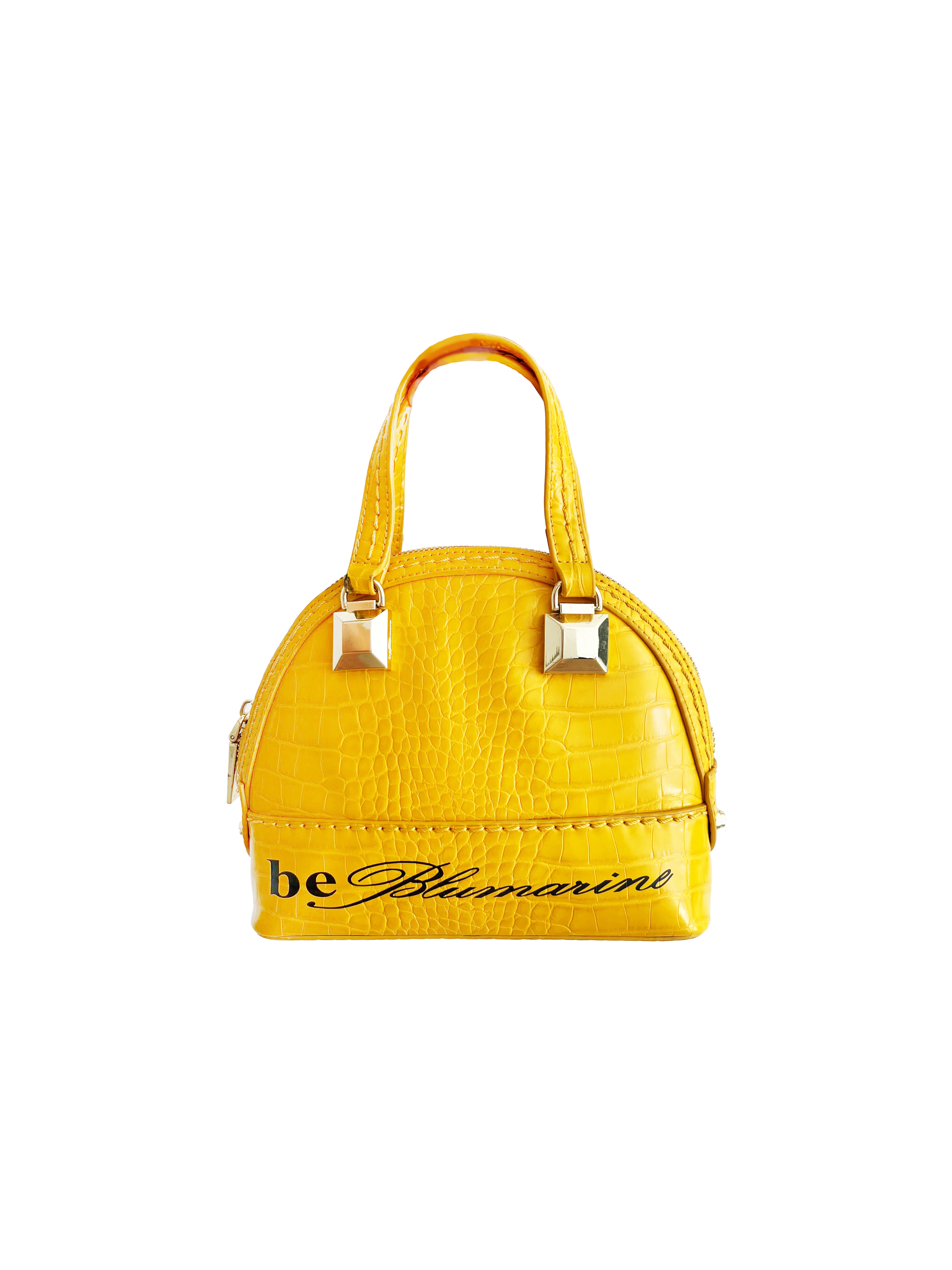 Leather bag Versace Yellow in Leather - 36487926