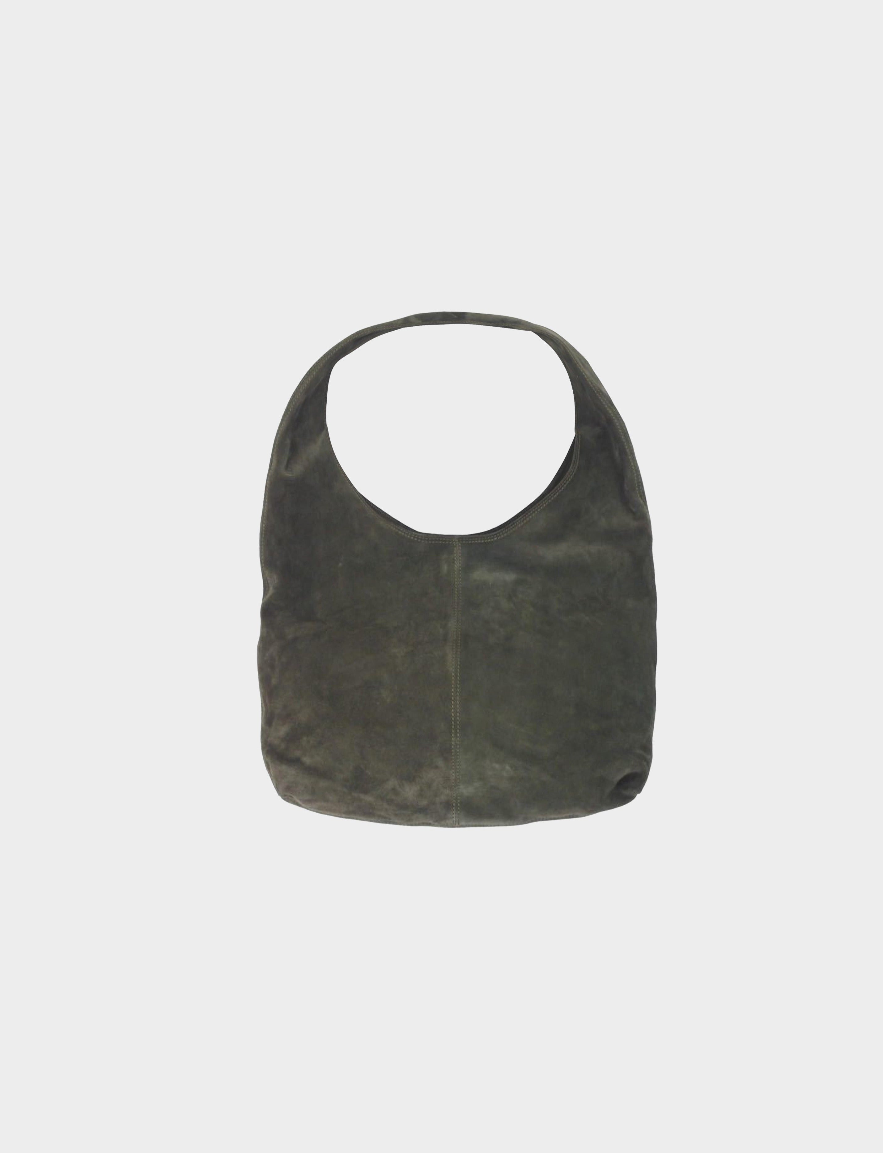 Bottega Veneta 1990s Khaki Suede Hobo Bag · INTO