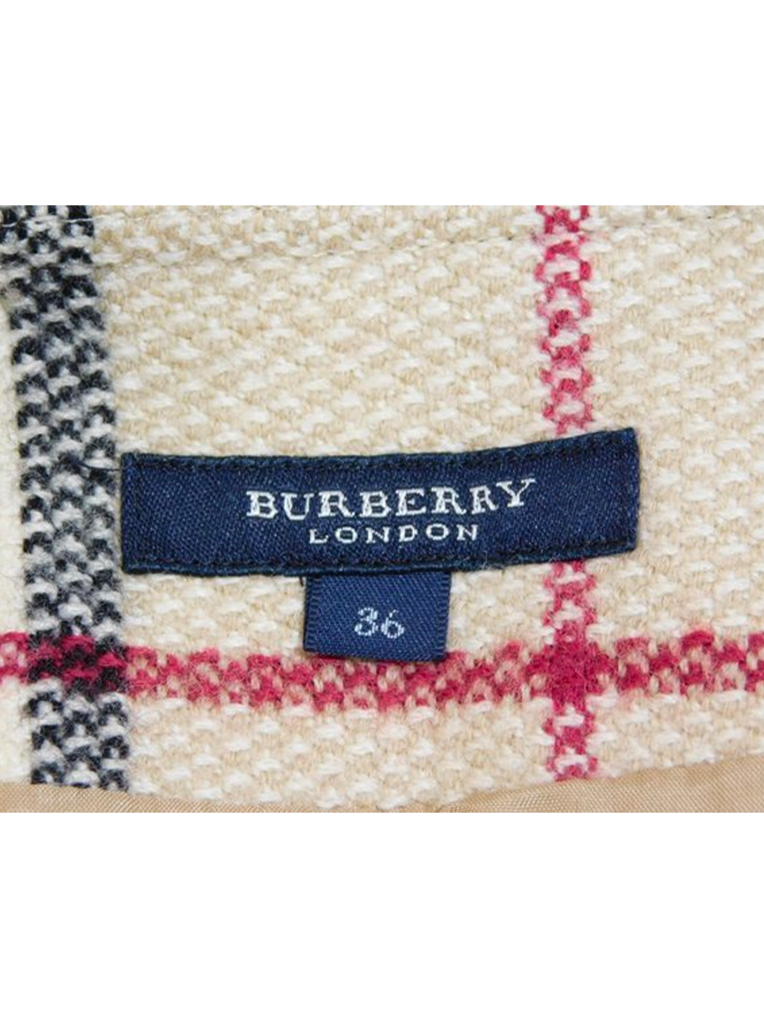 Burberry 2000s Asymmetrical Tartan Skirt