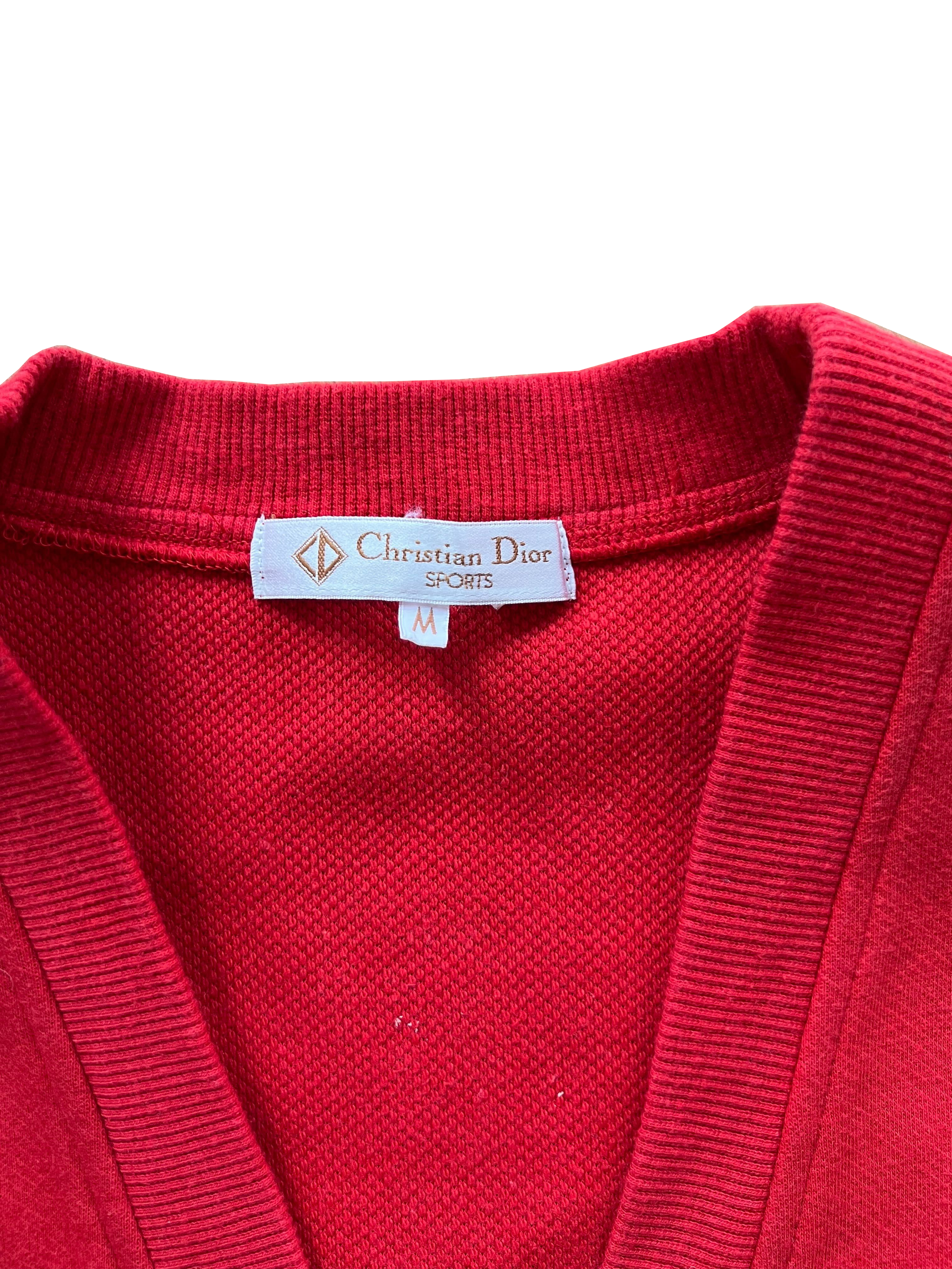 Christian Dior 1990s CD Sports Red Vest