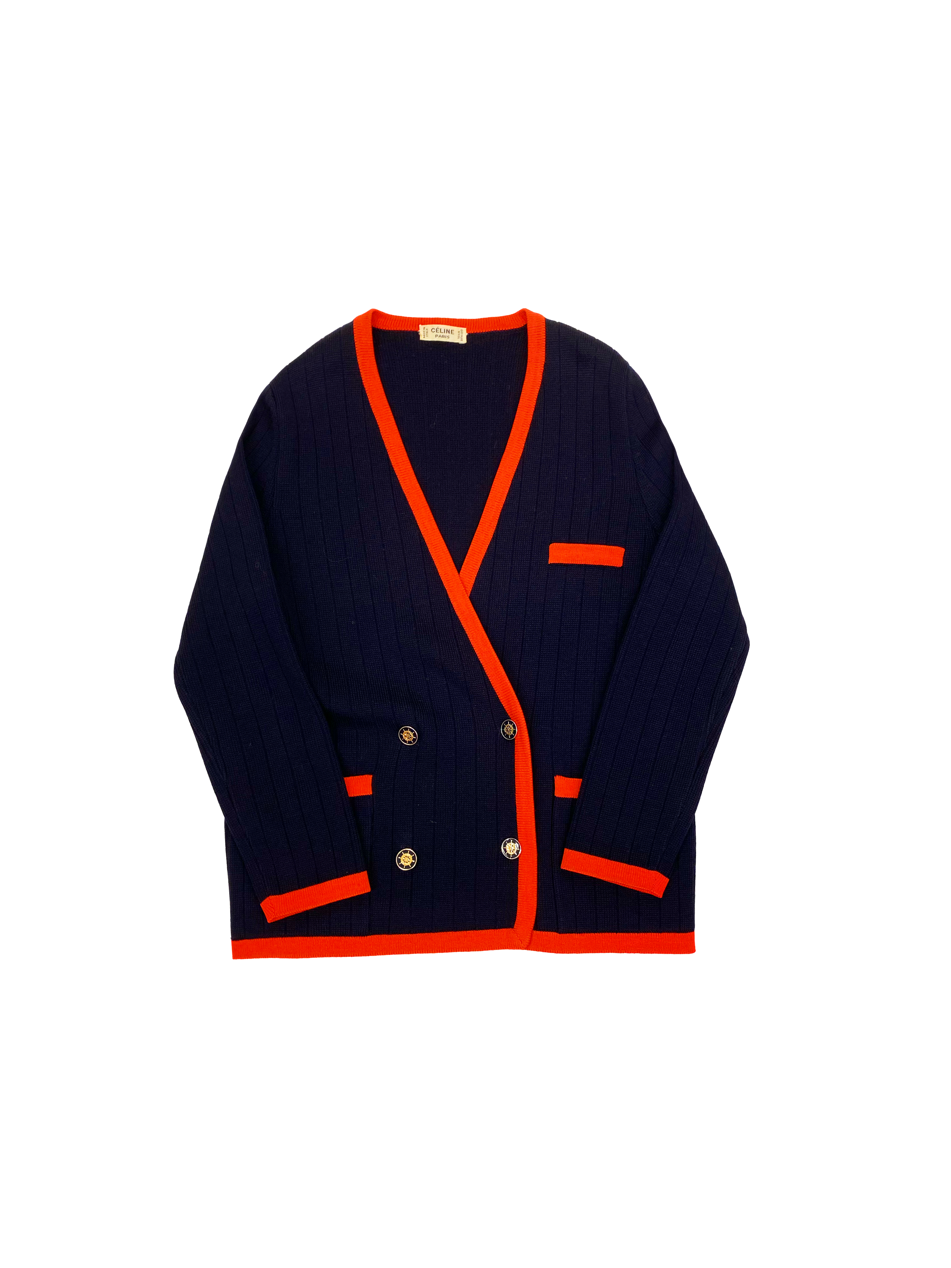 Louis Vuitton Graphic Nautical Knit Cardigan Blue. Size S0
