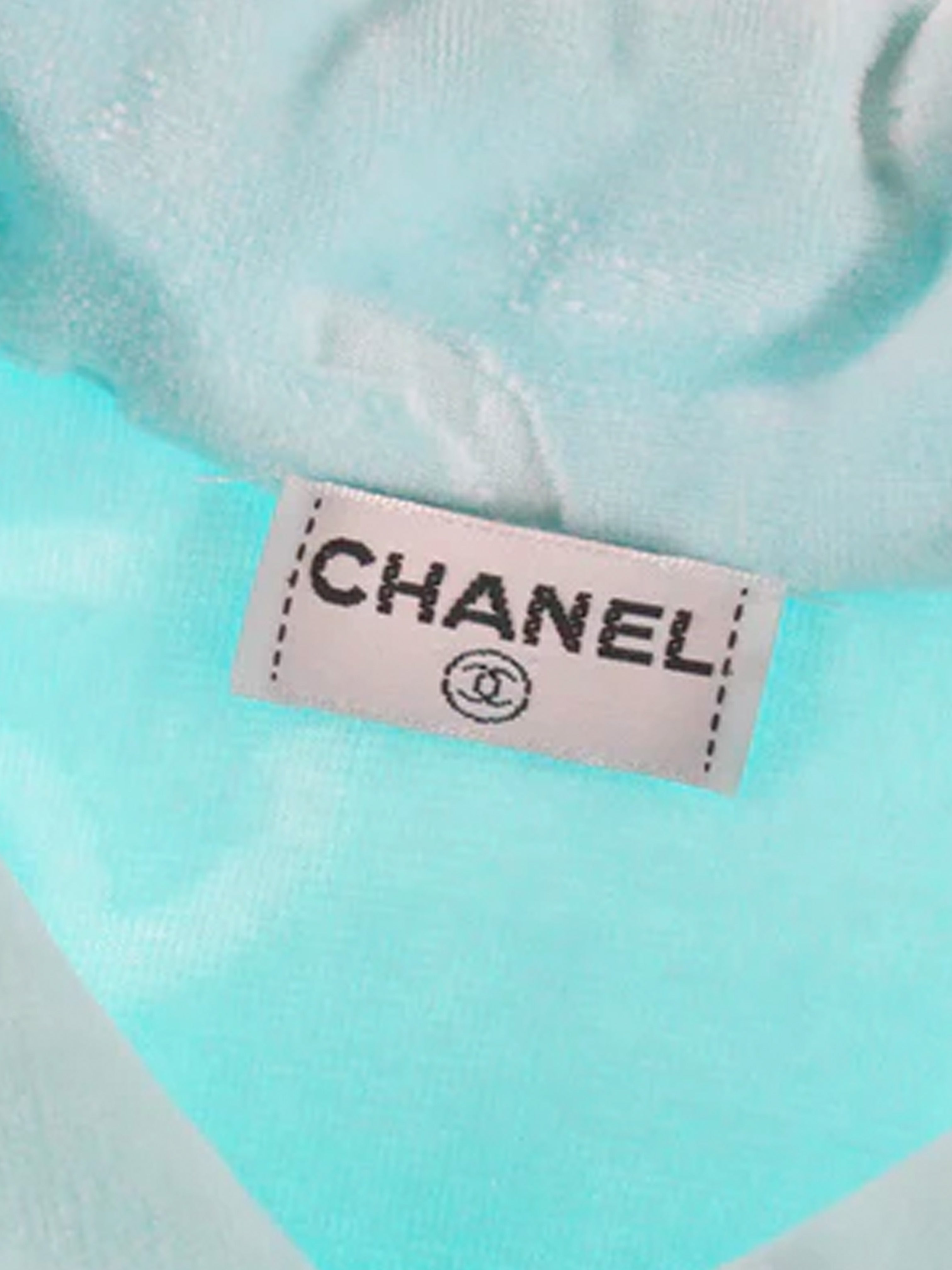 Chanel Spring/Summer 1996 Blue Velour Top