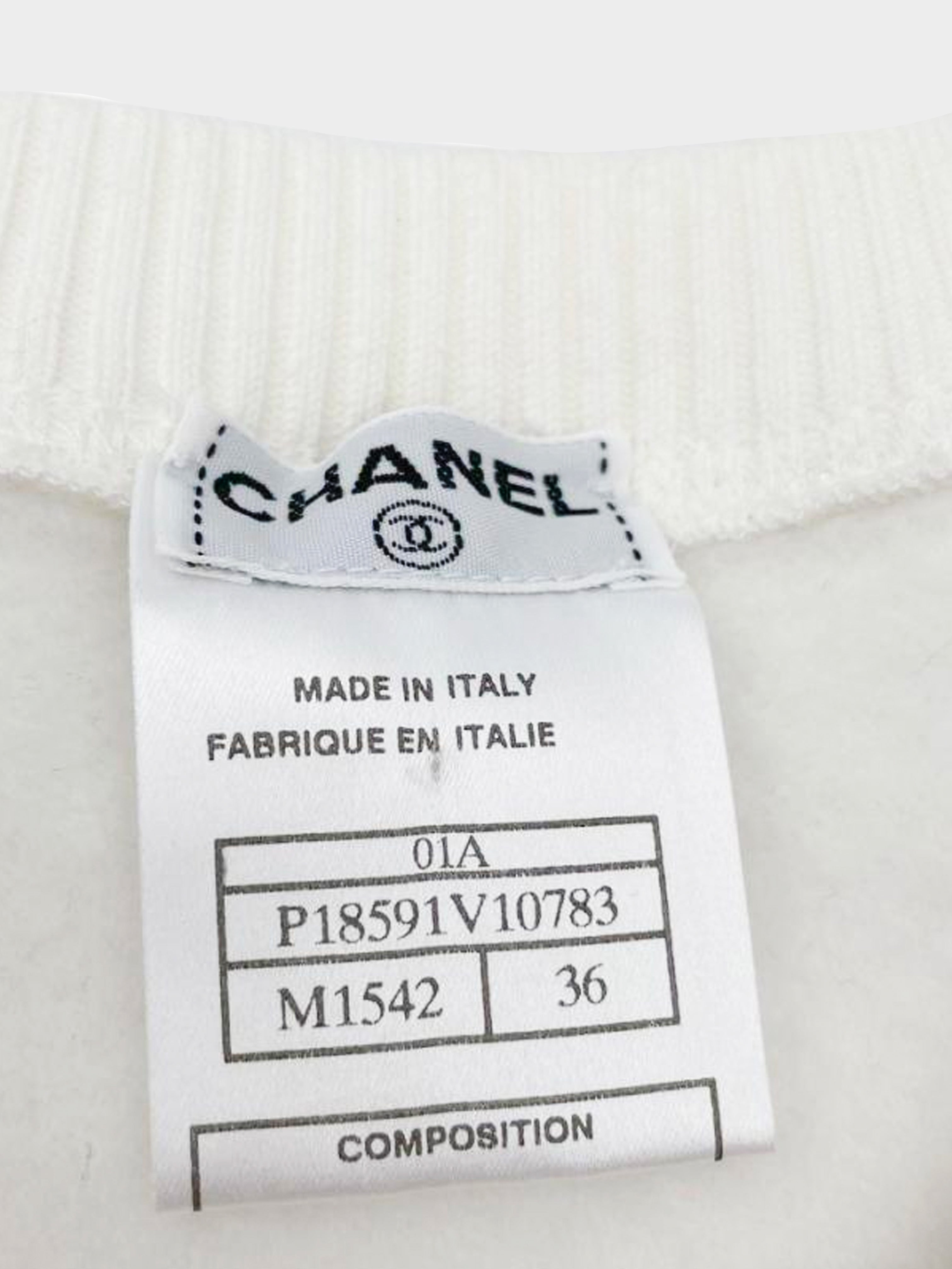 Chanel AW 2001 Mademoiselle N°5 Sweatshirt