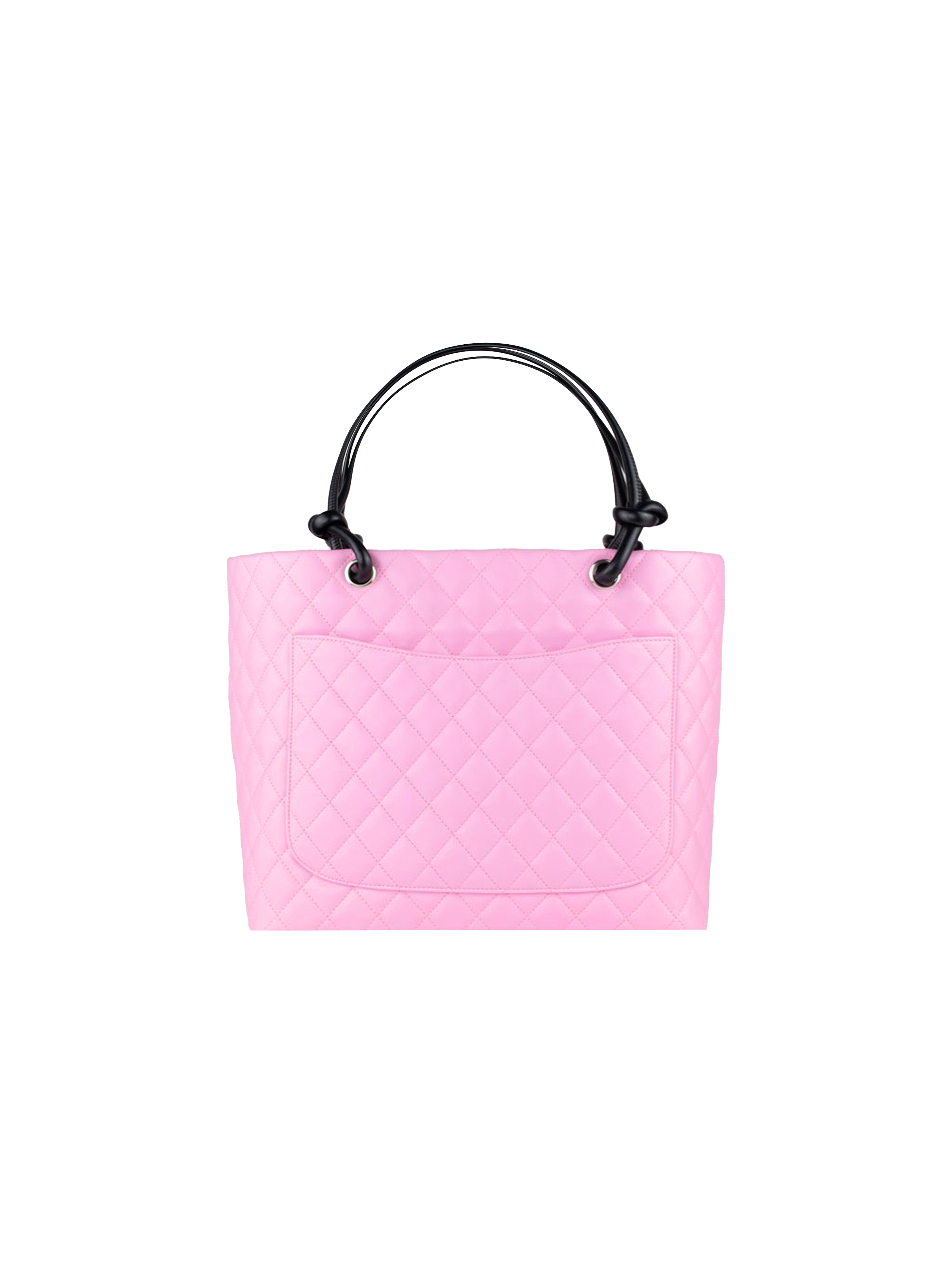 CHANEL PINK CAMBON QUILTED LEATHER BAG