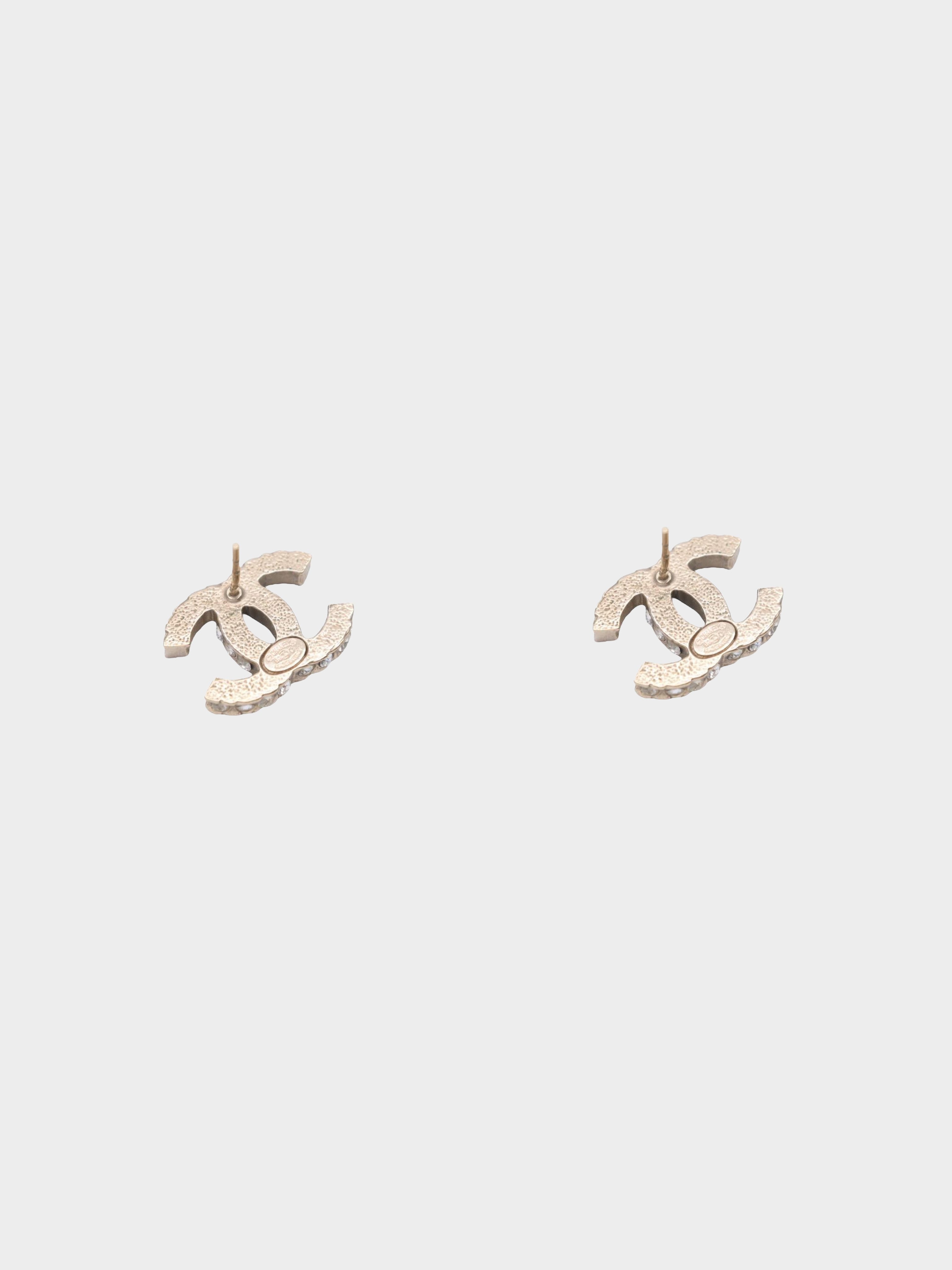 Chanel 2009 Cruise Rhinestone Earrings