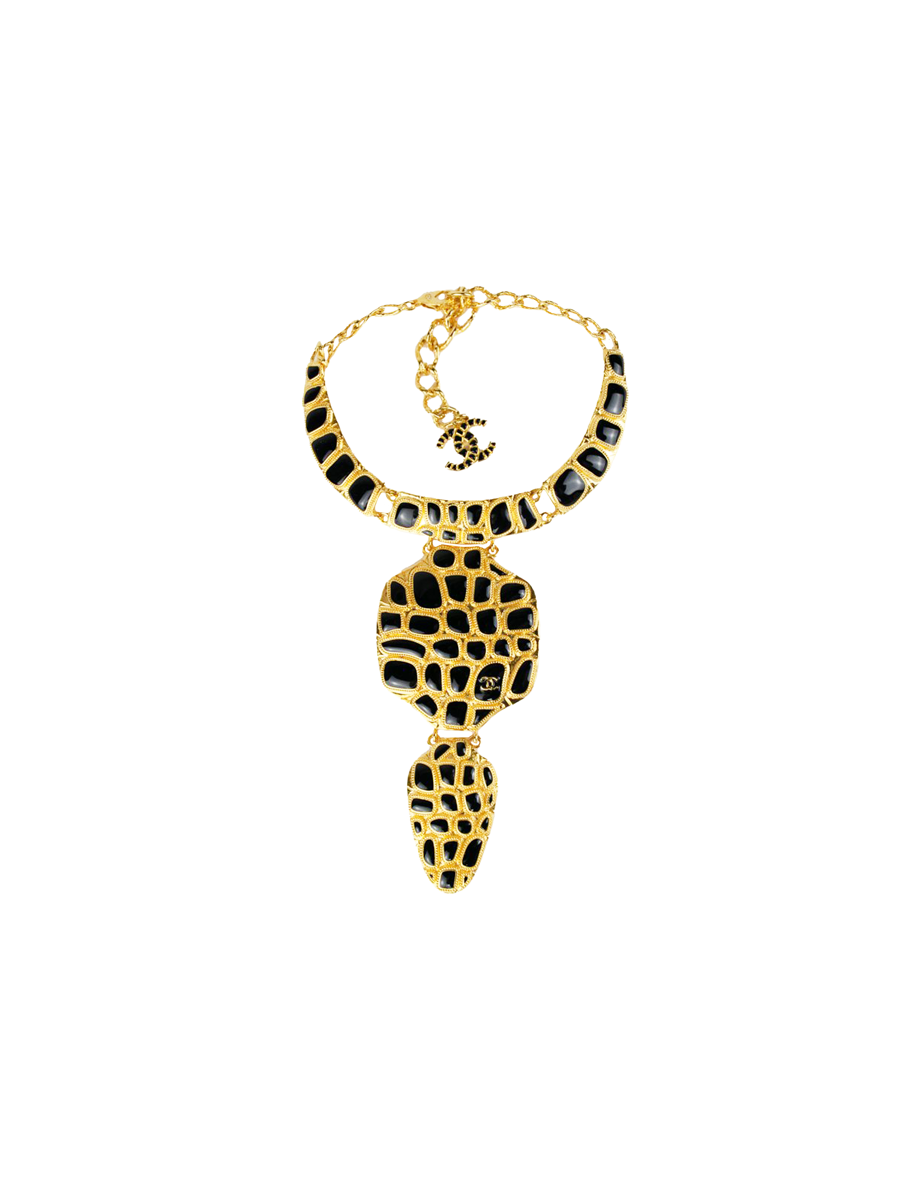 Chanel Pre-Fall 2019 Egypt Gold Serpent Necklace