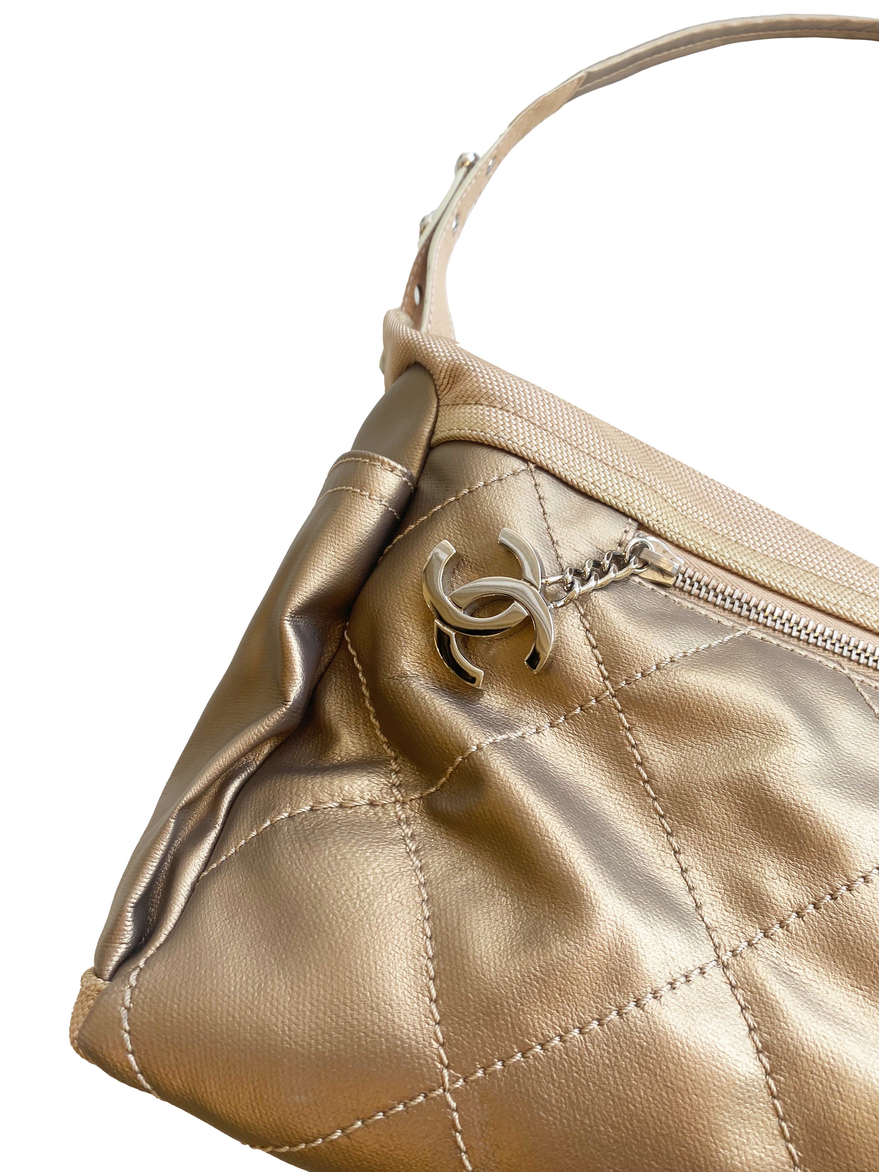 Chanel 2006 Bronze Large Shoulder Bag · INTO