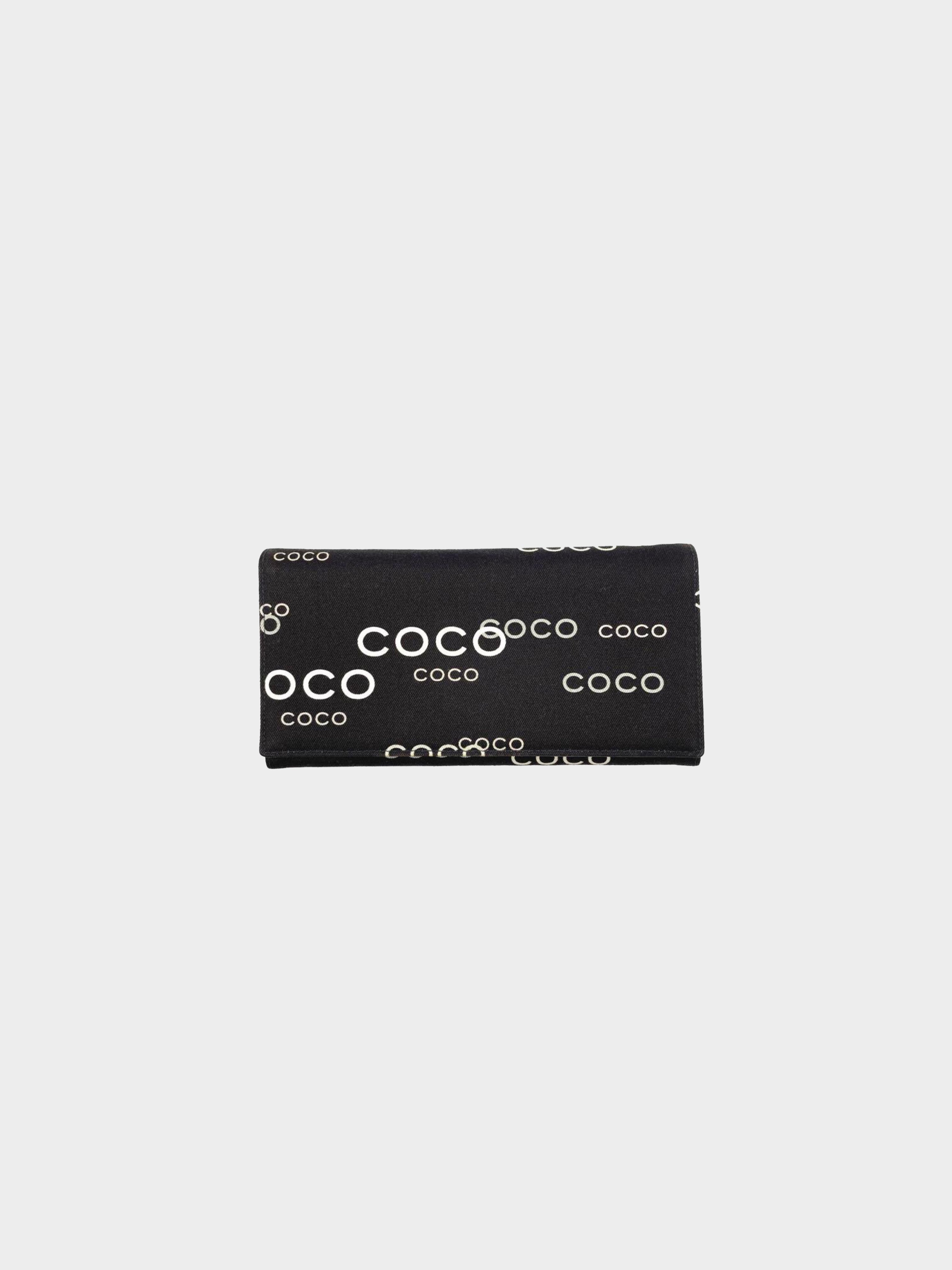 Chanel 2002 Coco Canvas Wallet