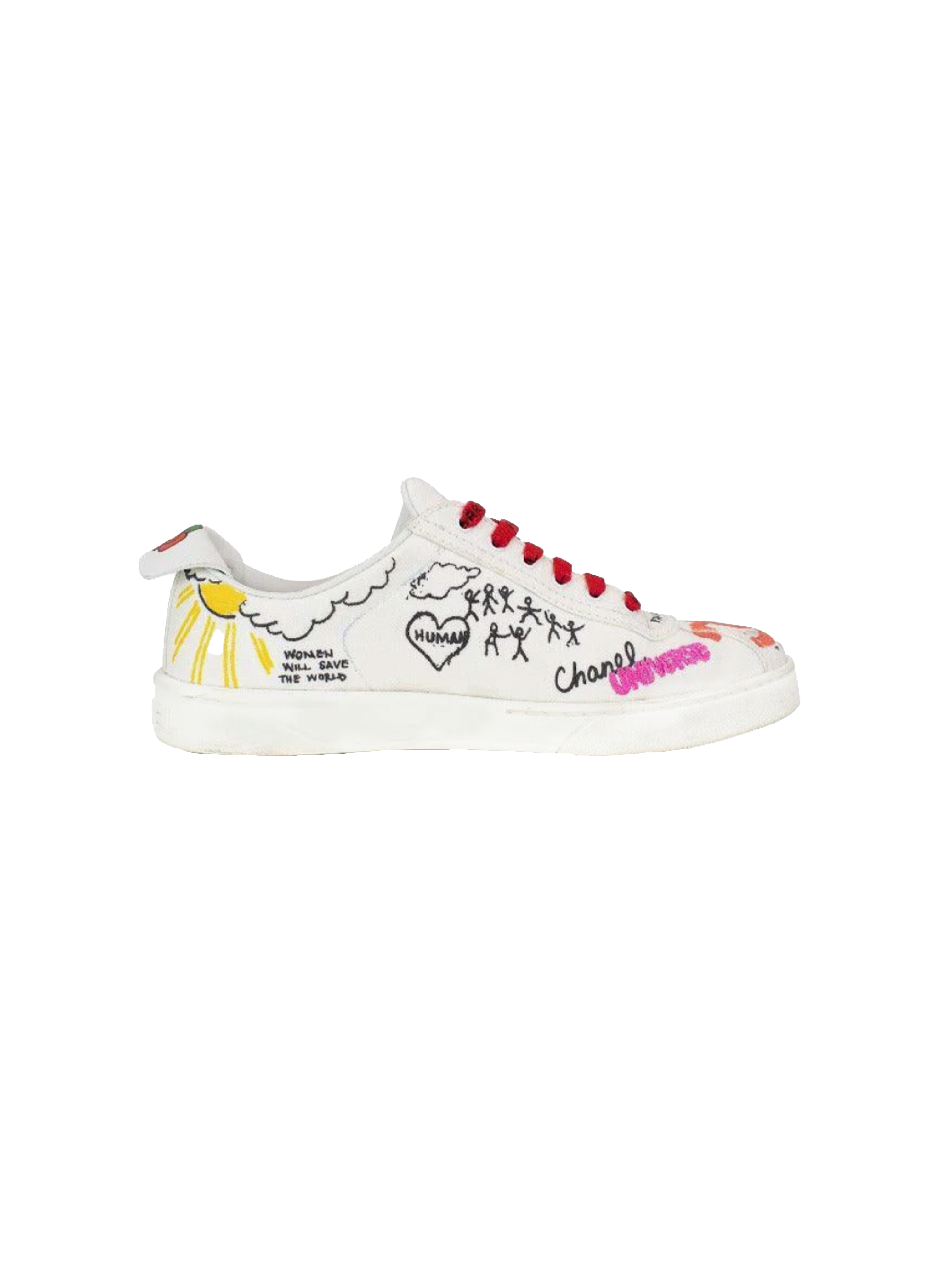 Chanel 2019 Printed Graffiti Pharell Sneakers · INTO