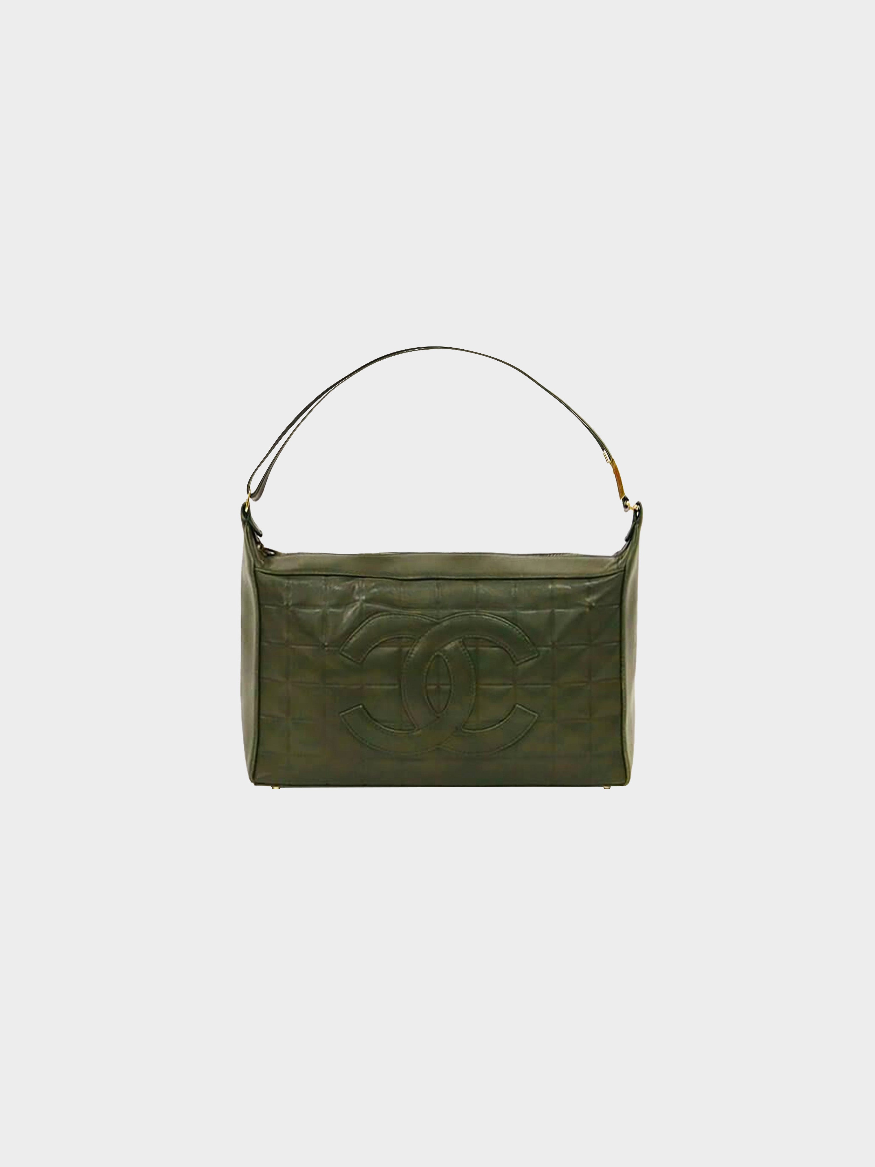 Chanel 2000 Green Chocolate Bar Bag · INTO