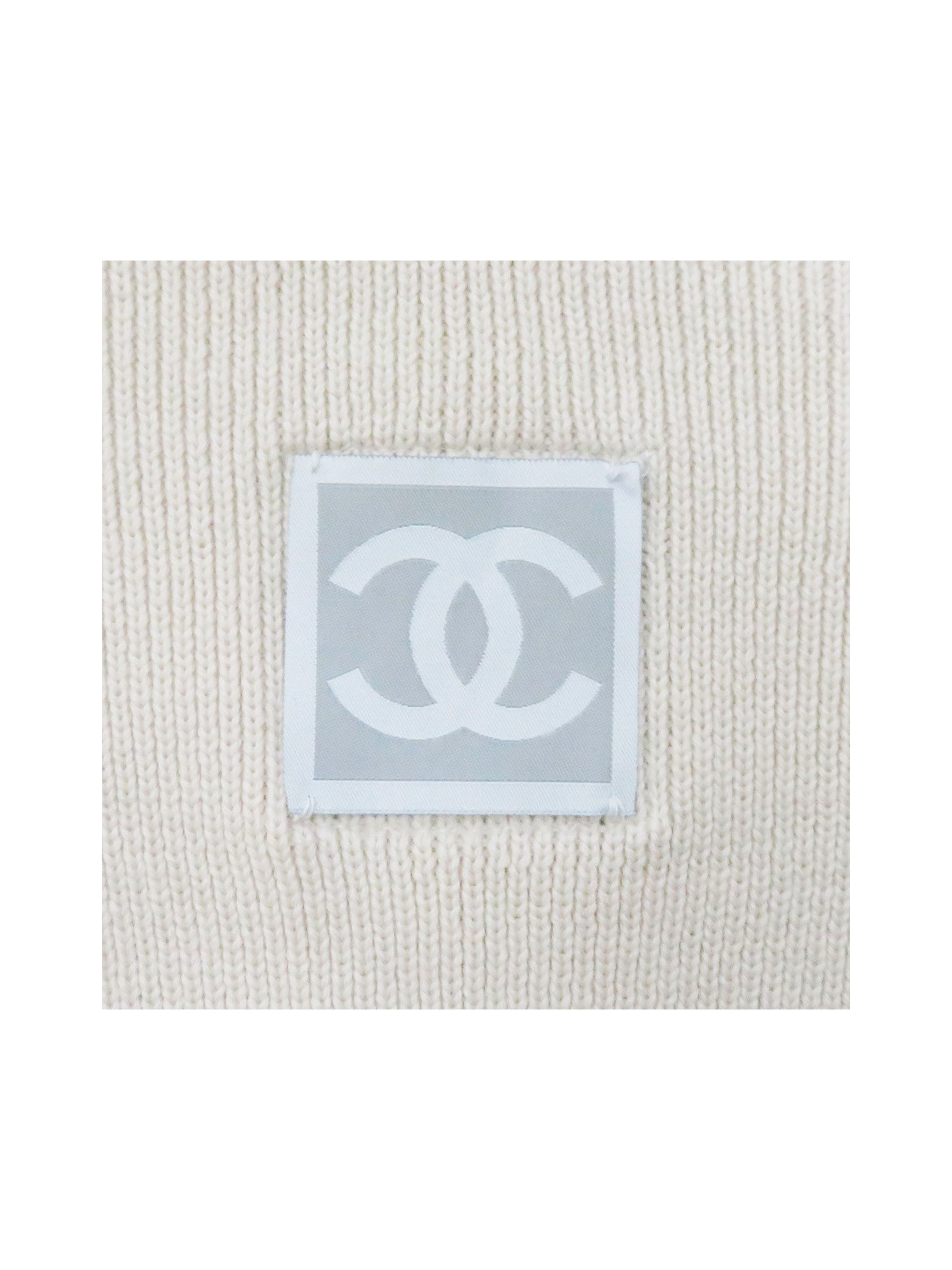 Chanel 2000s Knit Sports Full Zip Sweater