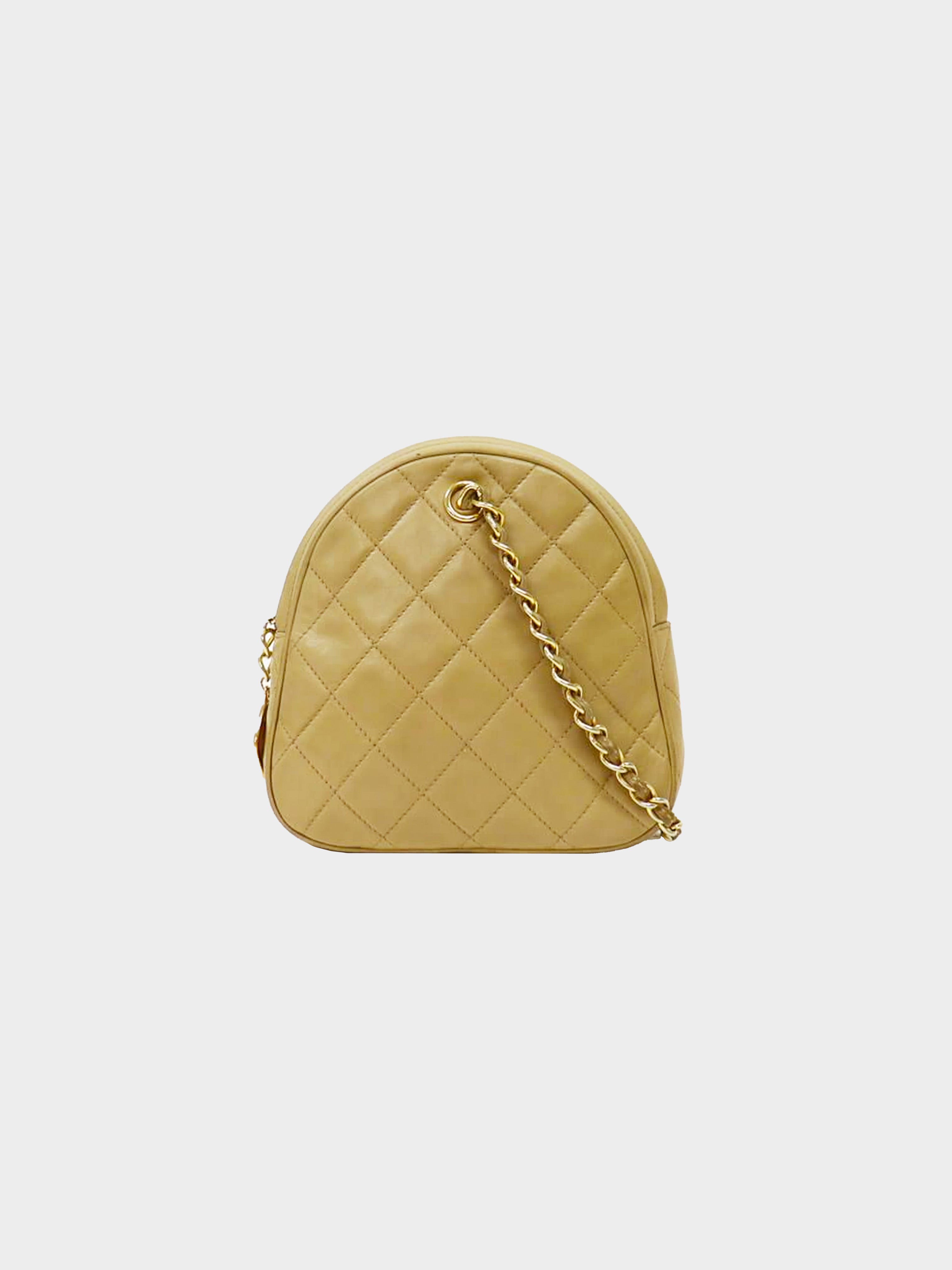 Chanel Matelasse Single Chain Lambskin Women's Leather Shoulder Bag Black  Auction