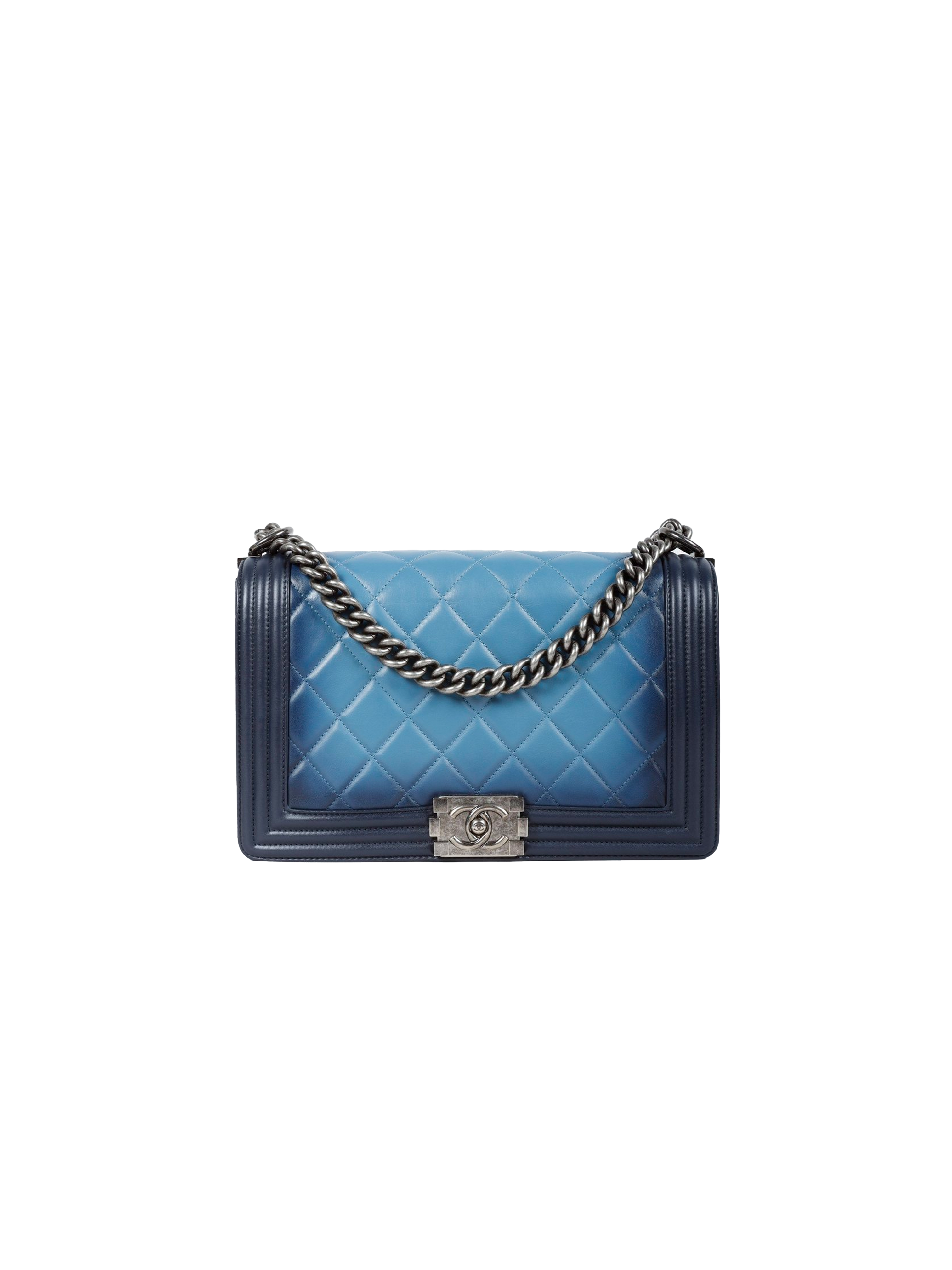 Chanel Pre-Spring 2014 Ombre Blue Boy Bag · INTO