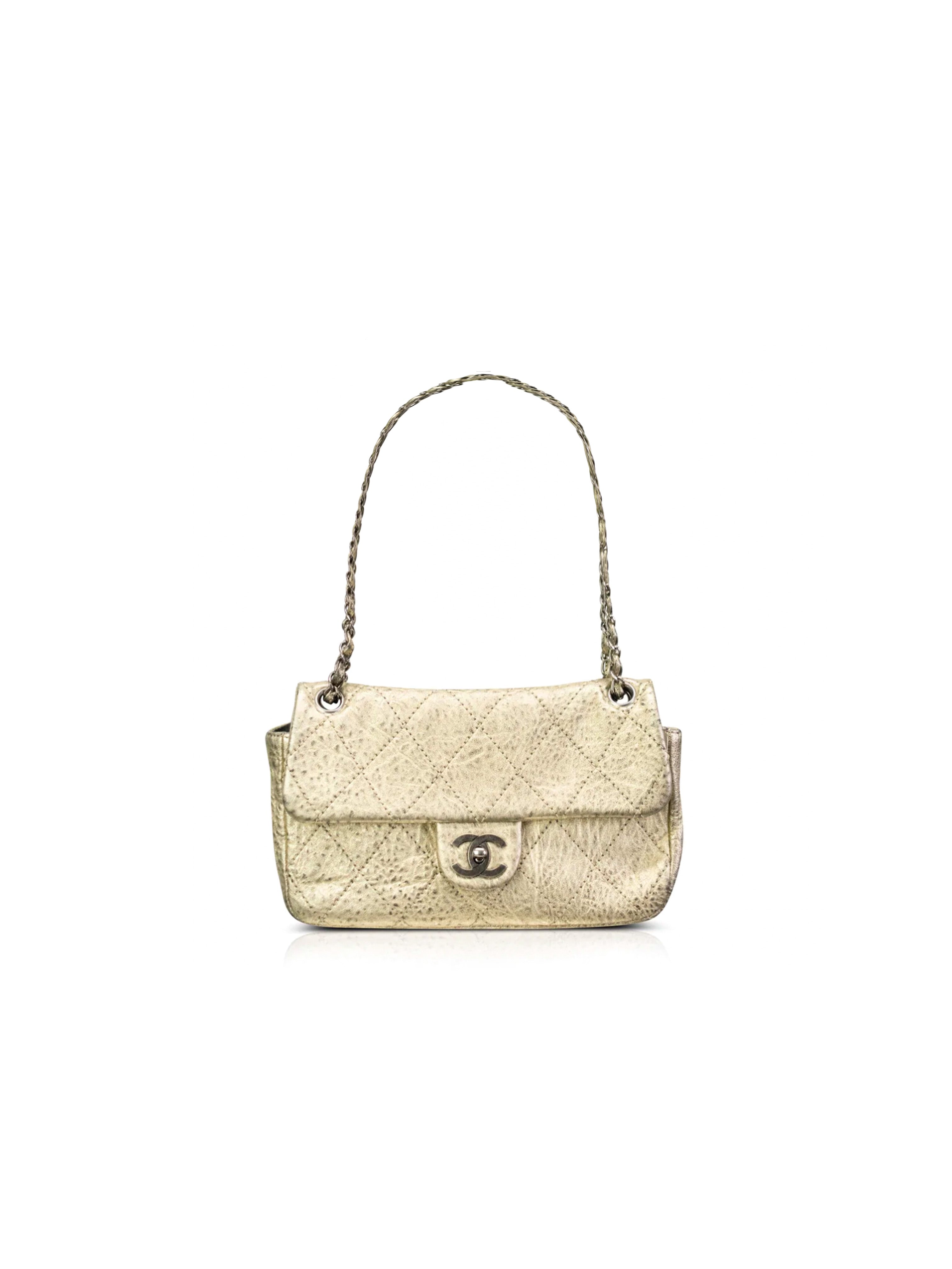 Chanel Quilted Iridescent Calfskin Chic Flap Bag