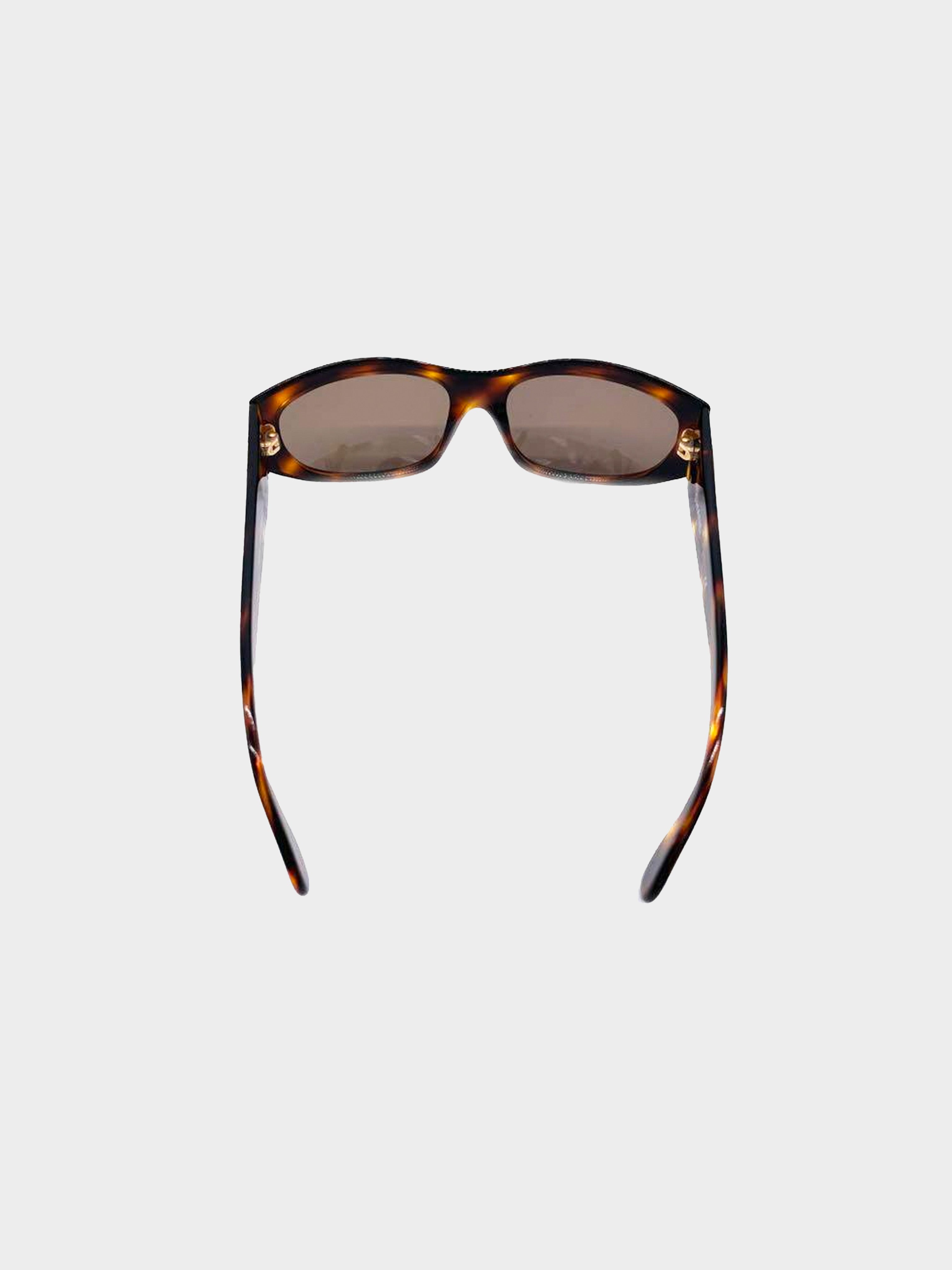 Chanel - Shield Sunglasses - Dark Tortoise Brown - Chanel Eyewear - Avvenice