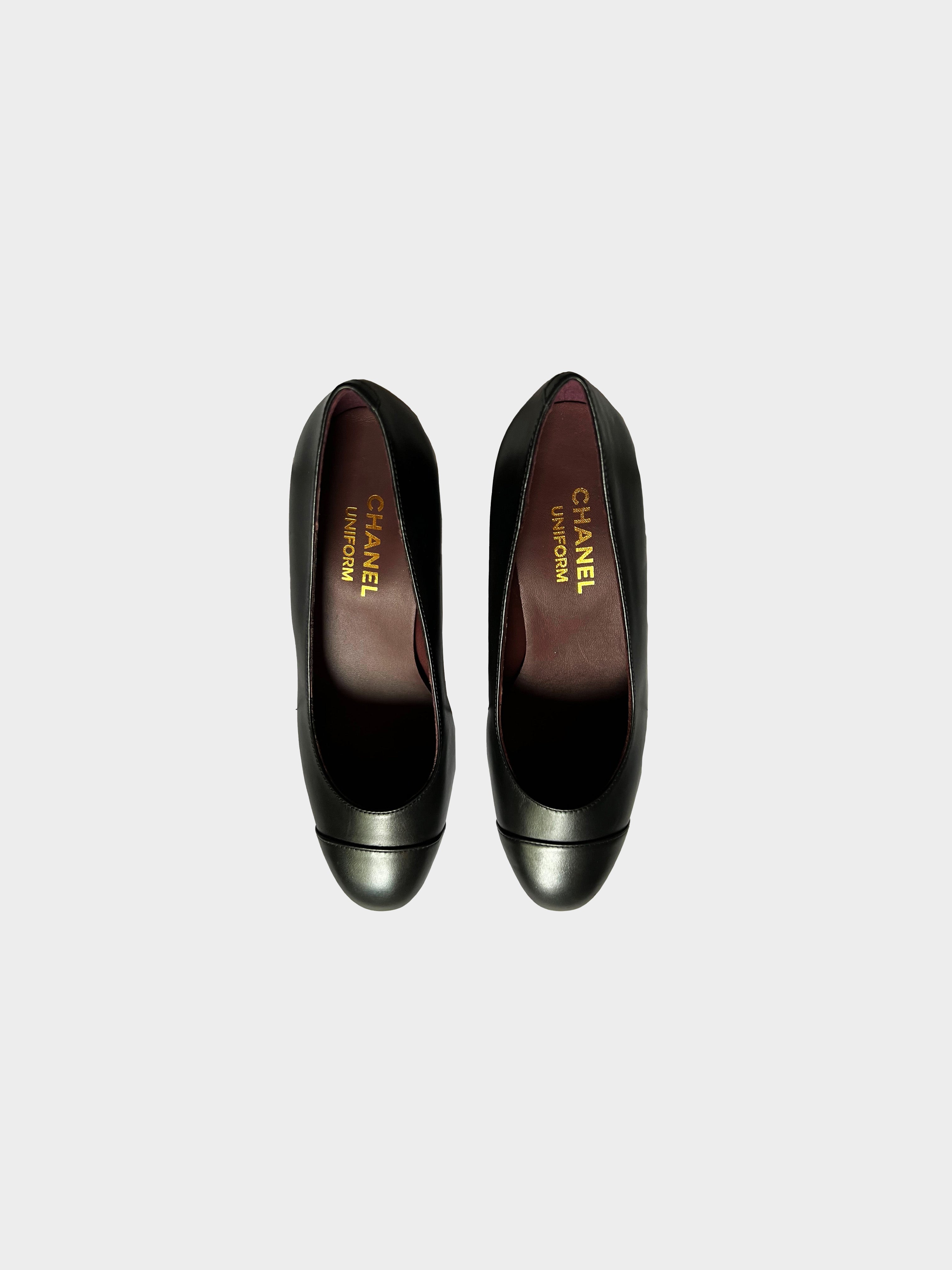 Chanel 2020s Black Uniform Heels · INTO
