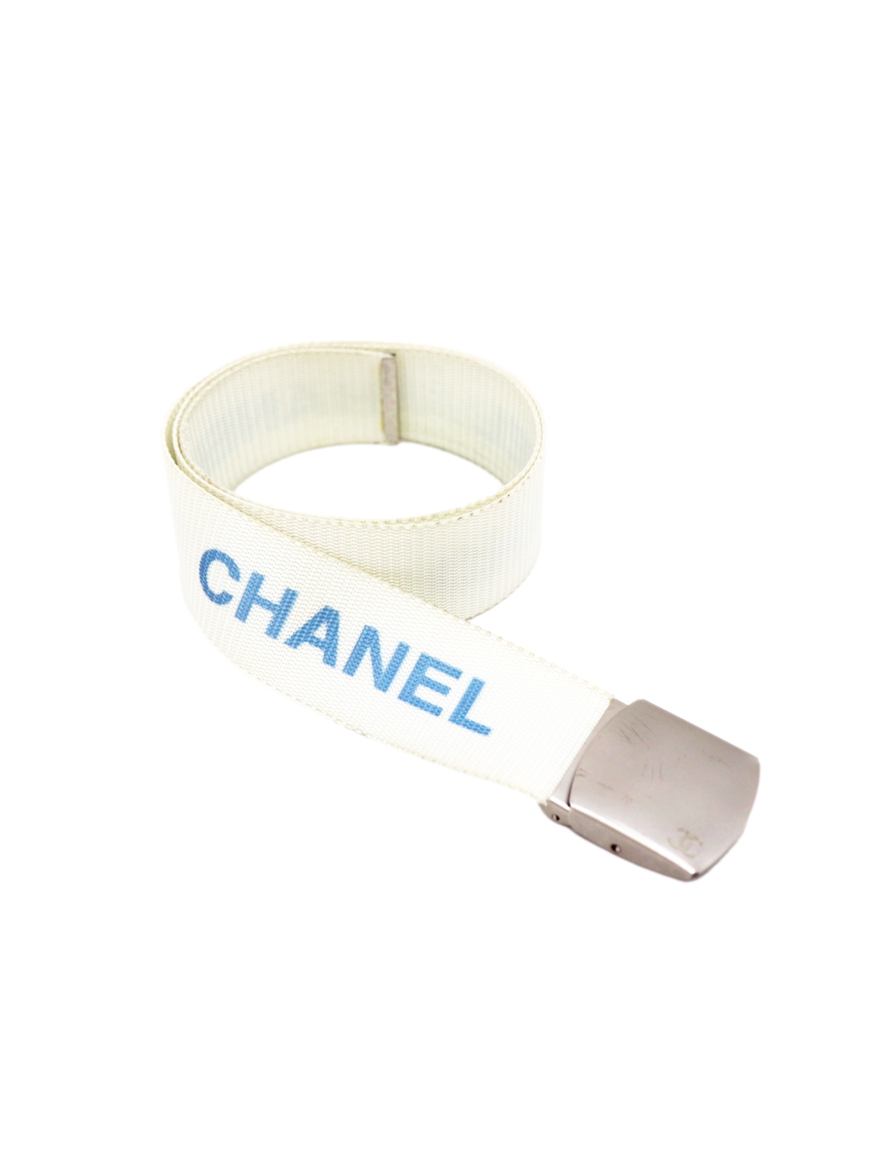 Chanel Sports White Nylon Belt