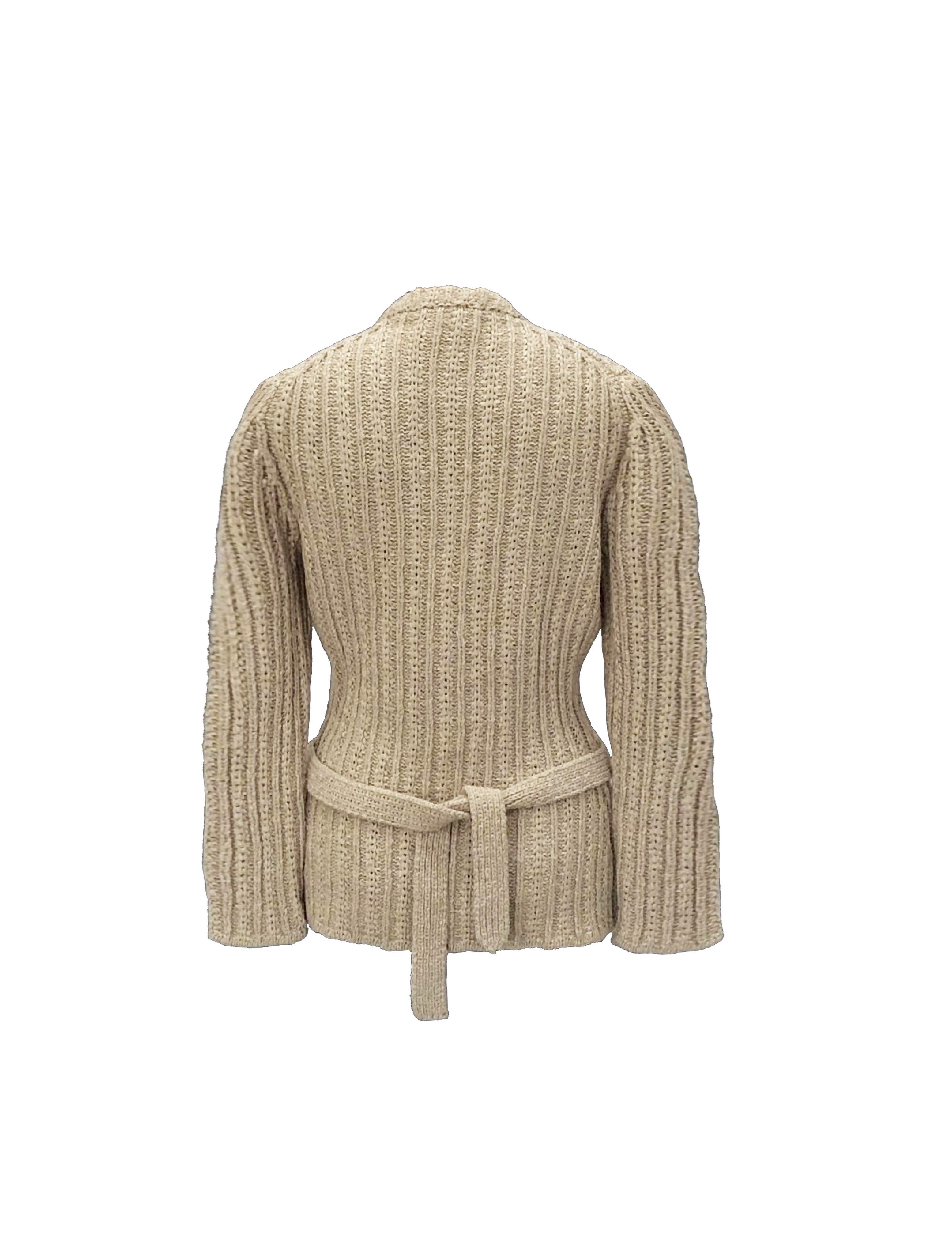 Chanel 2000s Belted Knit Sweater