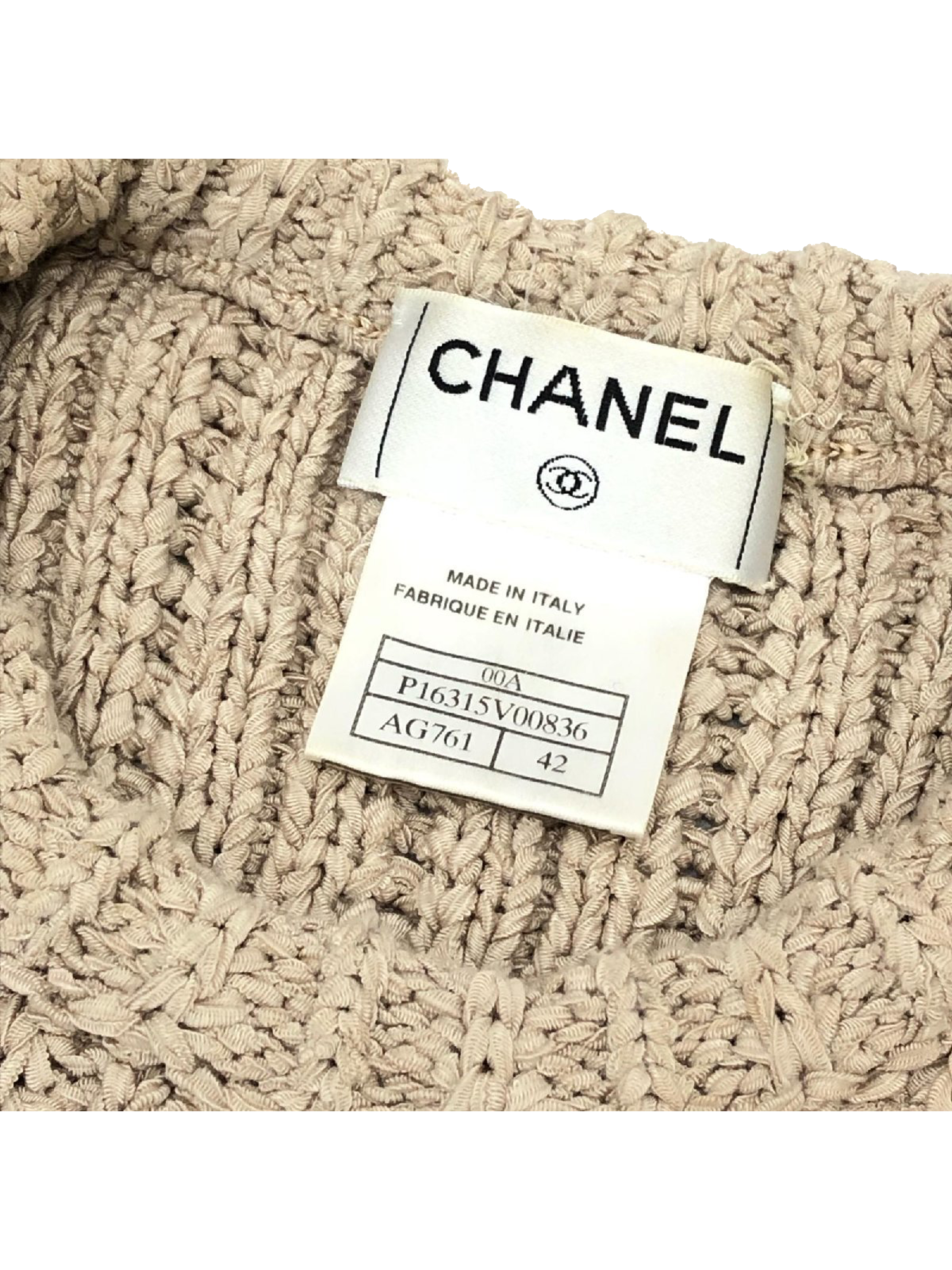 Chanel 2000s Belted Knit Sweater