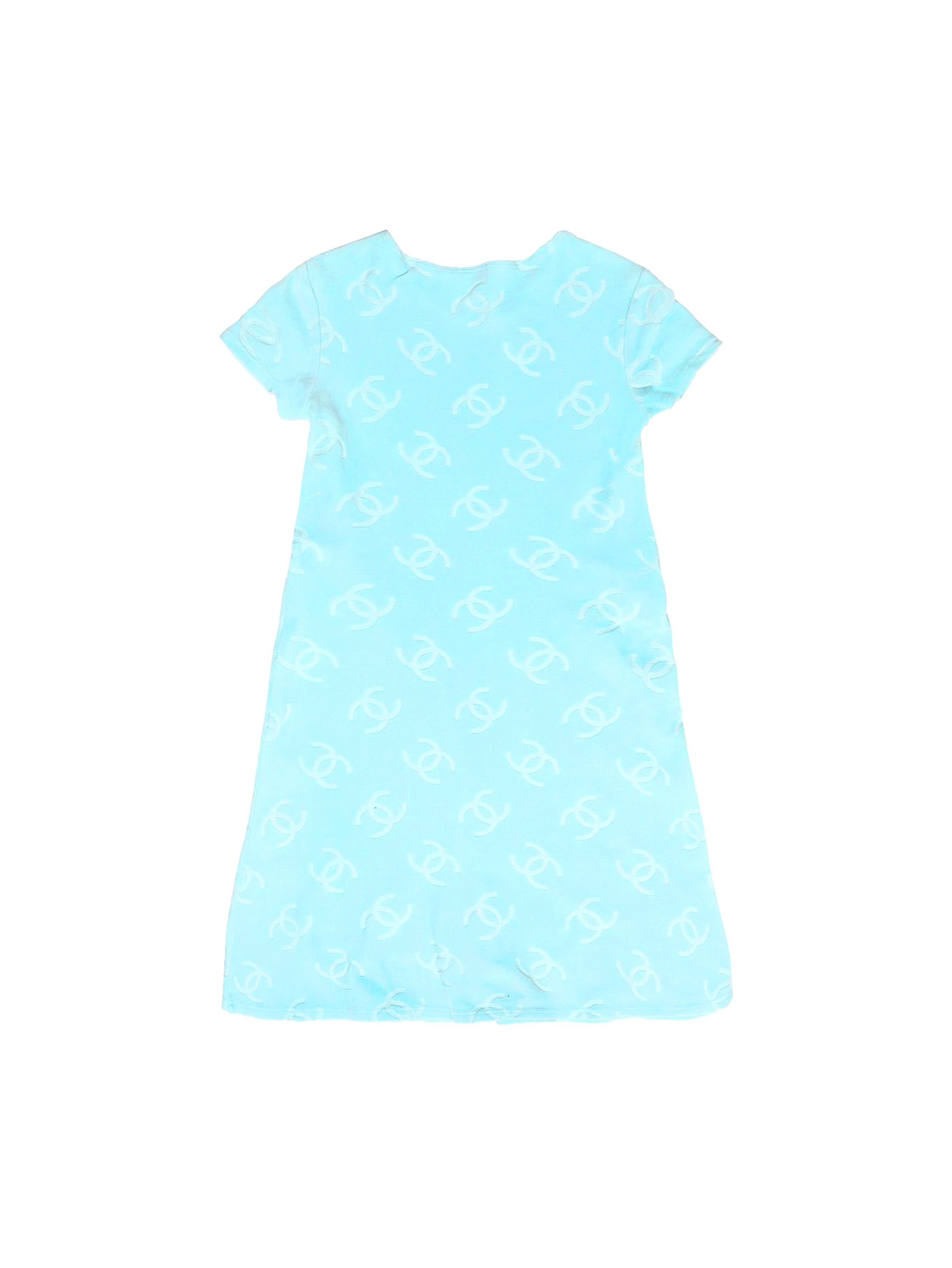 Monogram Embossed Long Sleeve T-shirt Dress